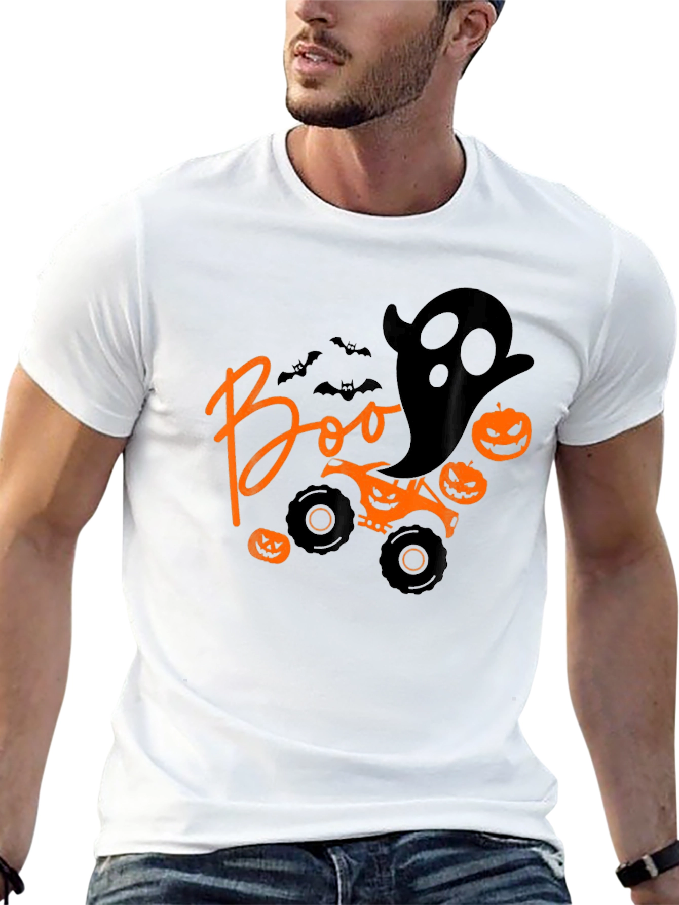 Halloween Boo Monster Truck T-Shirt