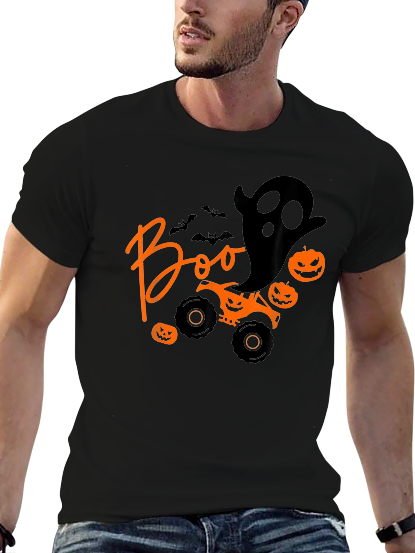 Halloween Boo Monster Truck T-Shirt