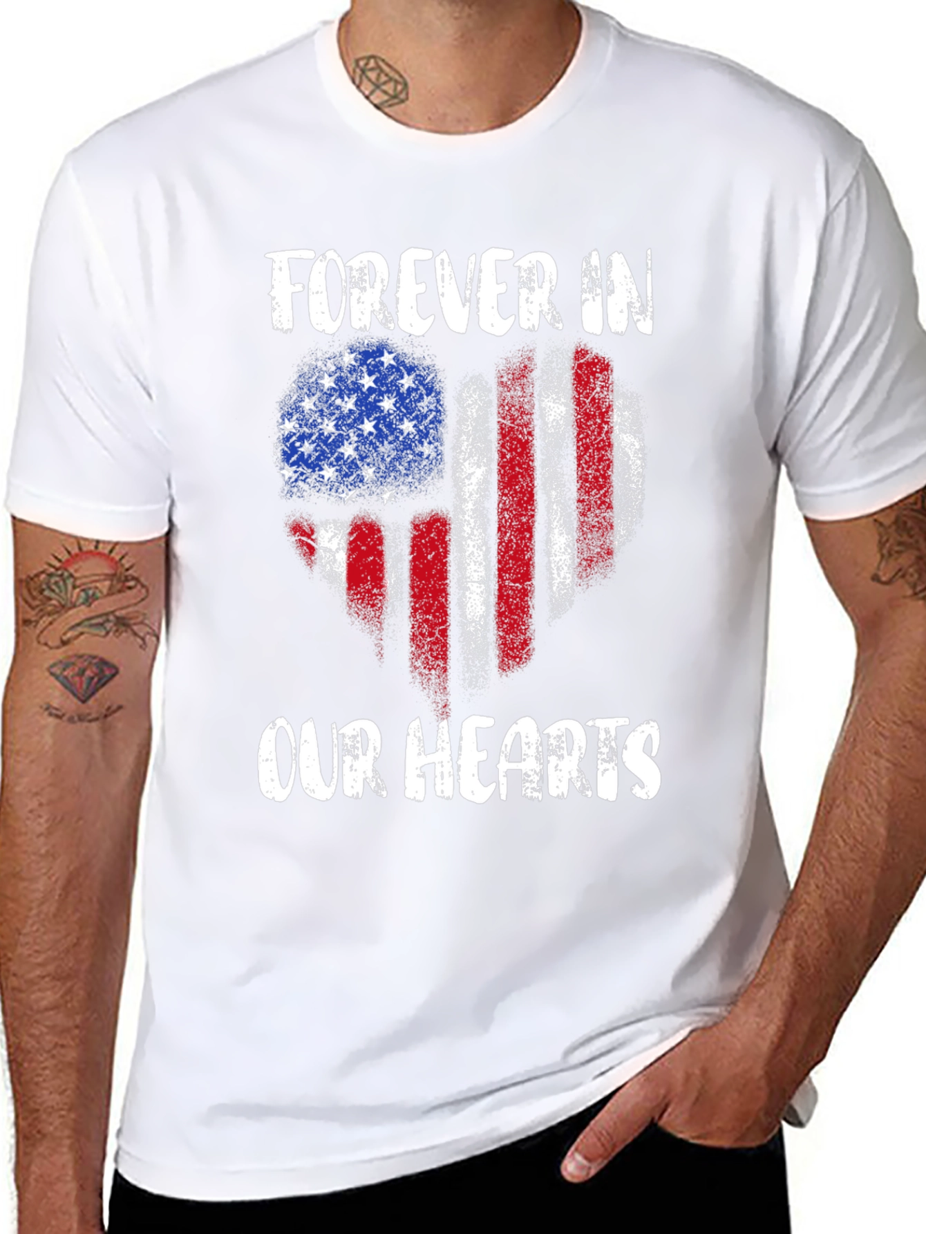 Forever In Our Hearts Patriotic T-Shirt