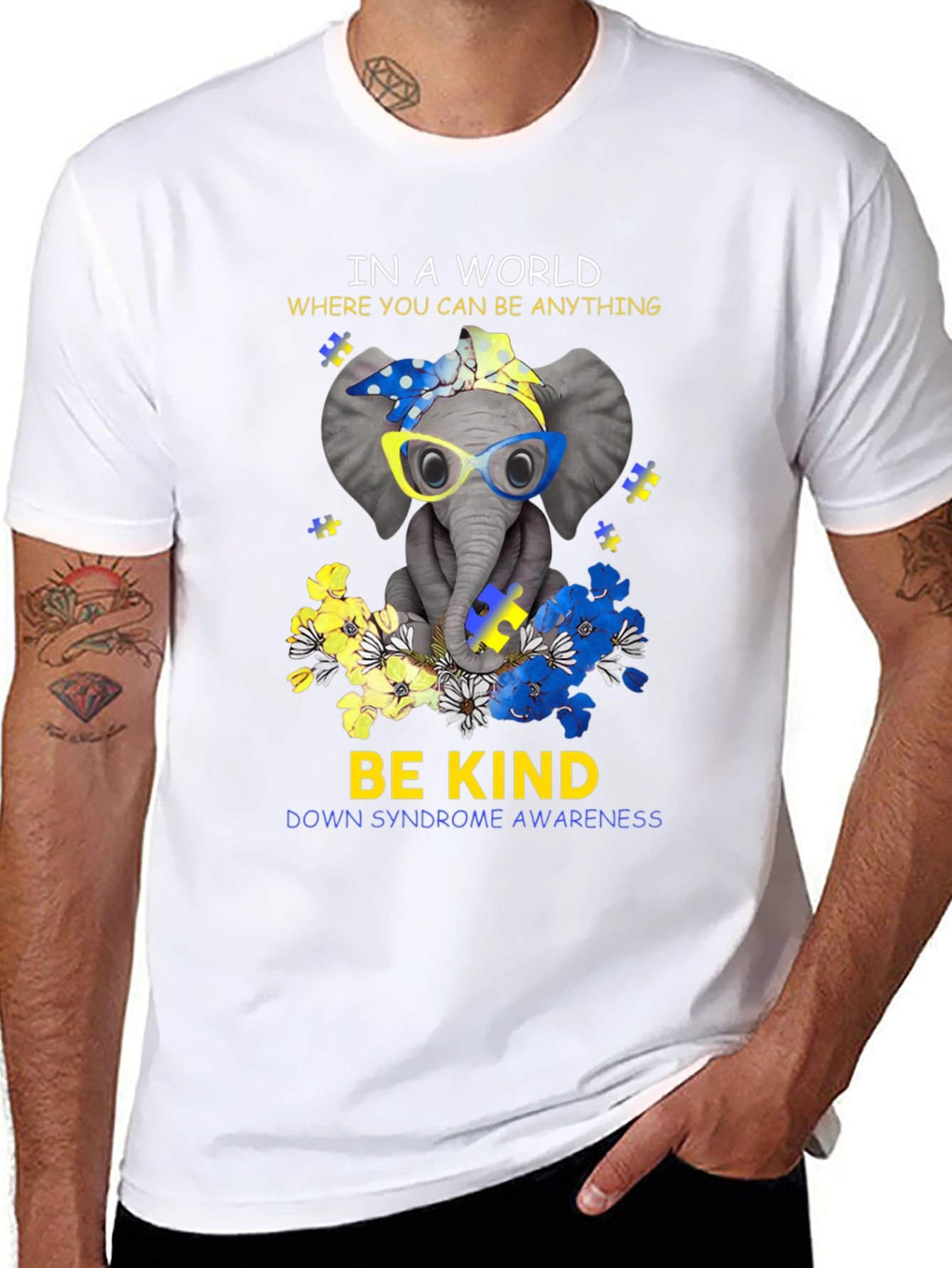Be Kind Down Syndrome Awareness T-Shirt