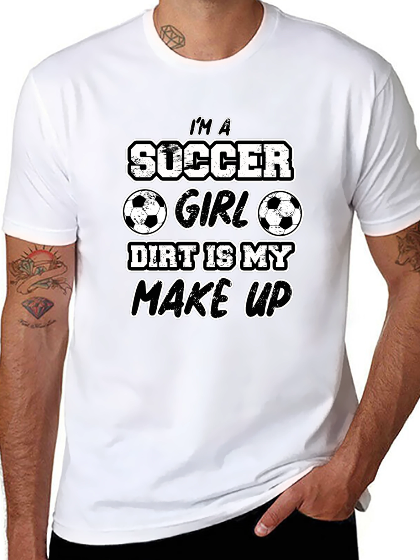 Soccer Girl Dirt Makeup T-Shirt