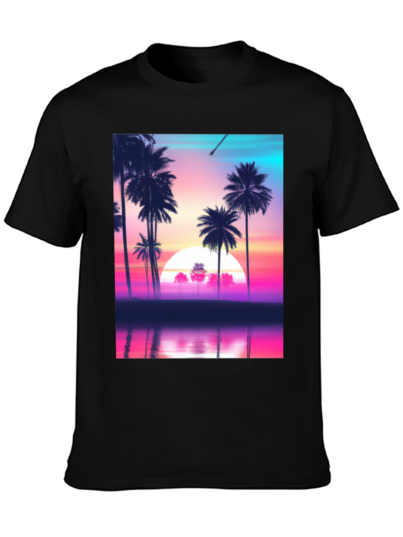 Retro Sunset Palm Tree T-Shirt