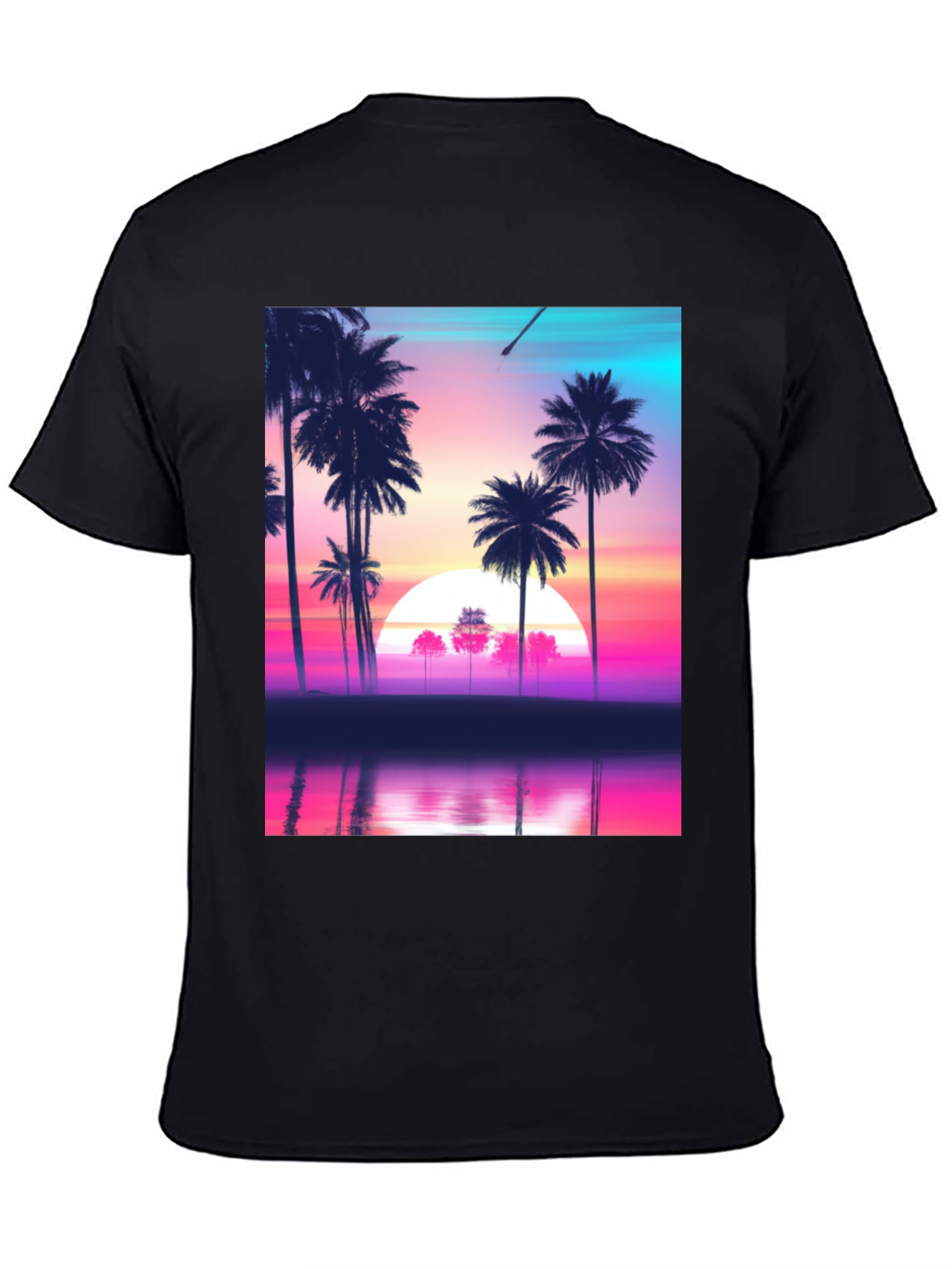 Retro Sunset Palm Tree T-Shirt
