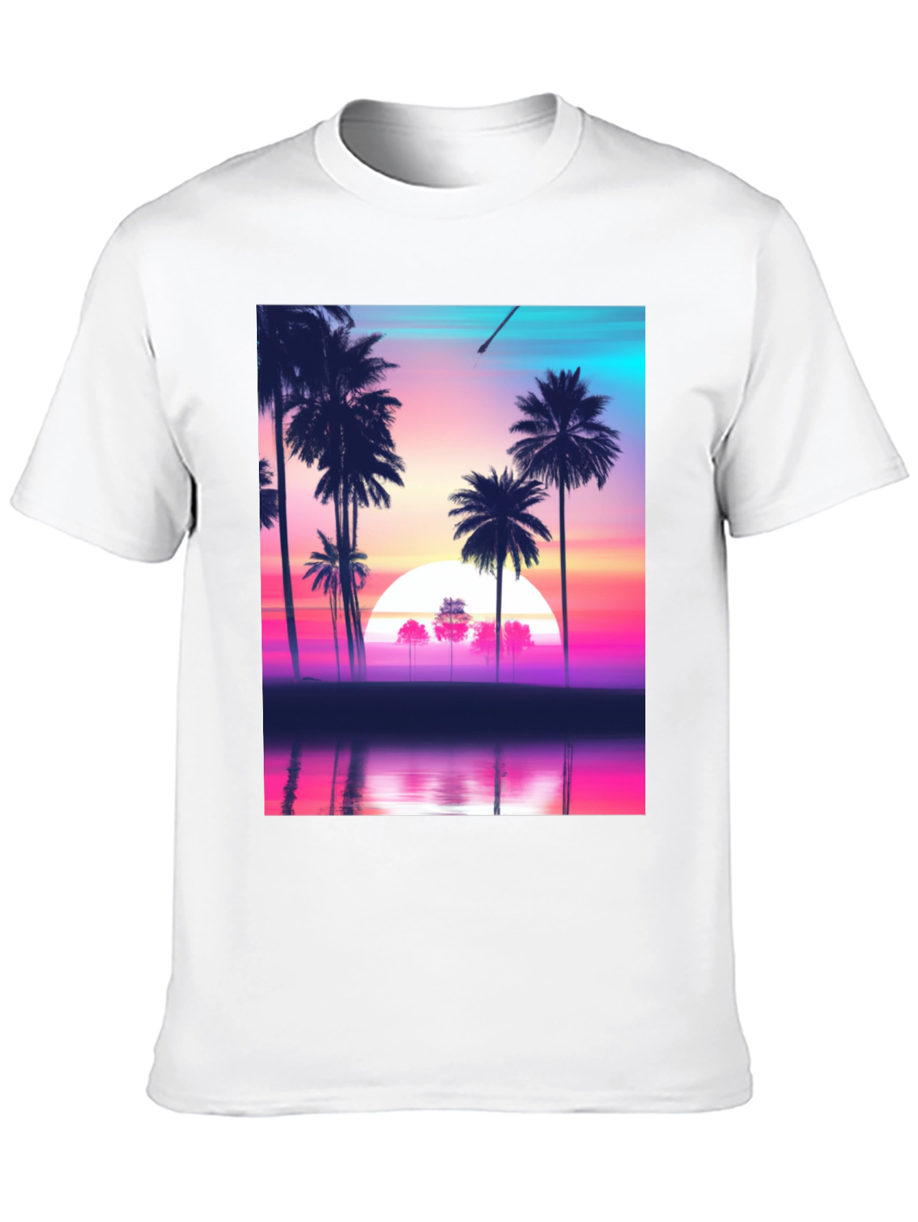 Retro Sunset Palm Tree T-Shirt