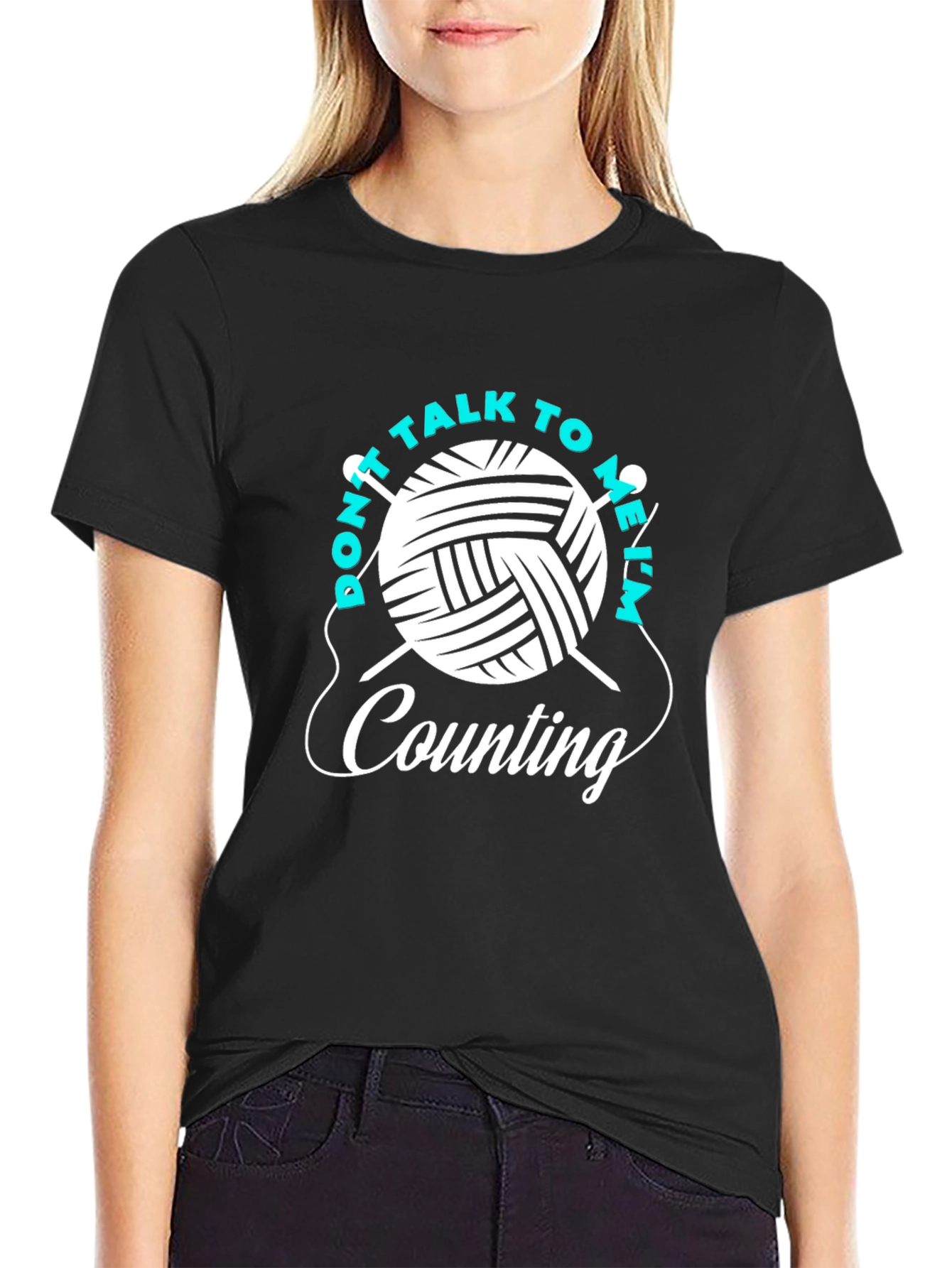 Dont Talk To Me Im Counting Knitting T-Shirt
