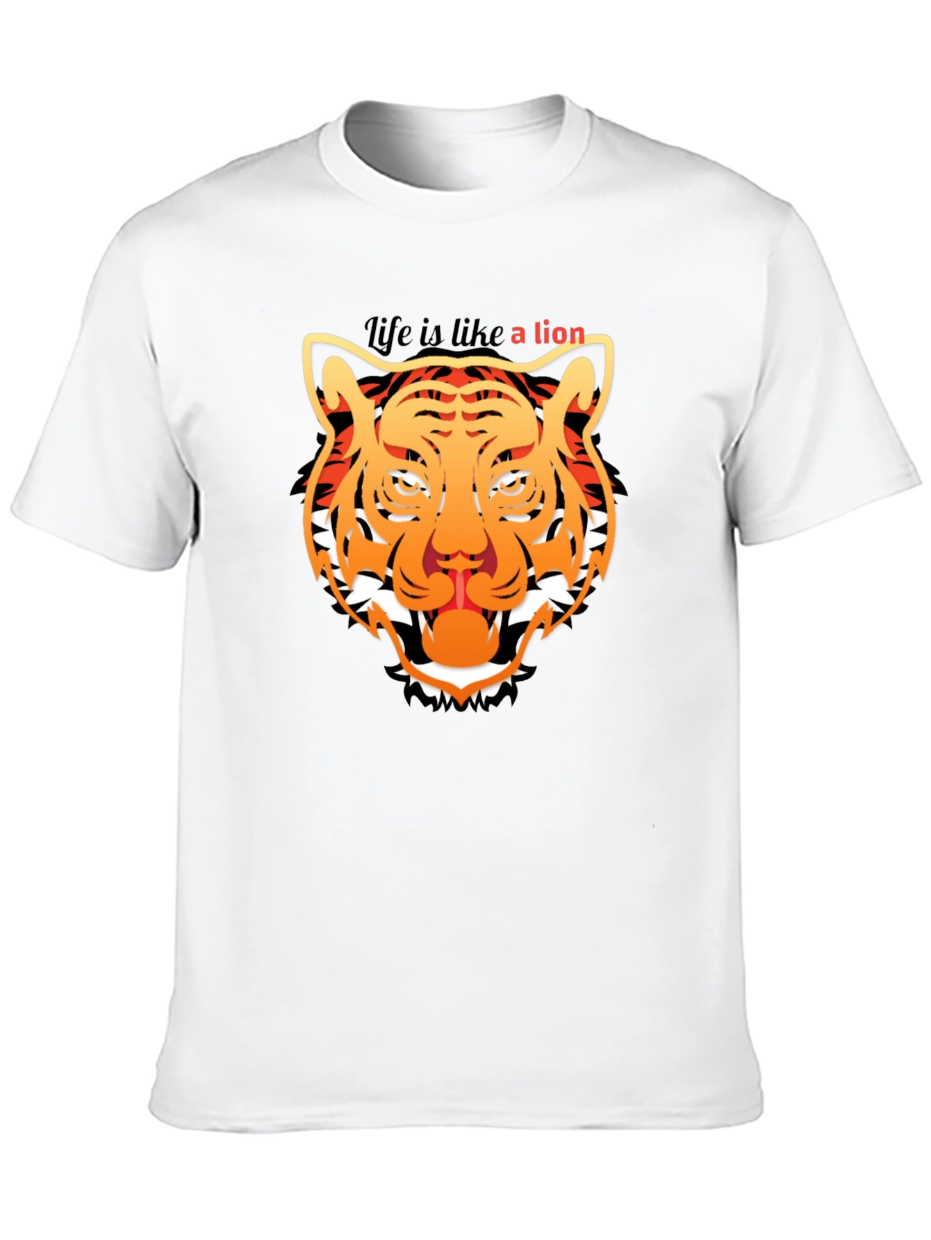 Lion Graphic Tee - Mens Black T-Shirt