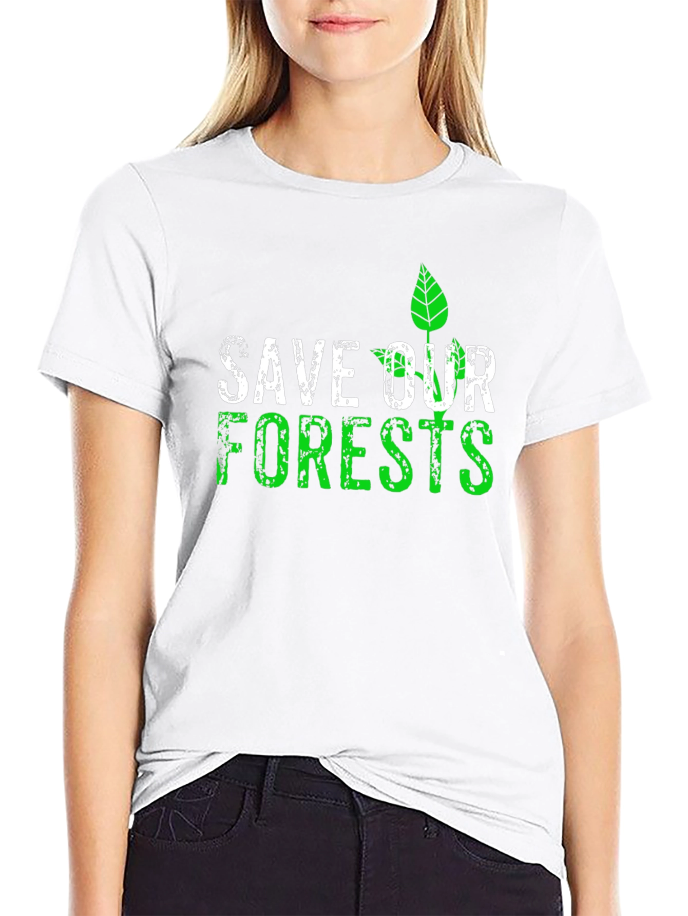 Eco-Friendly Save Our Forests Graphic T-Shirt