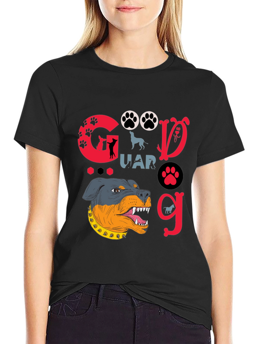 Dog Guard T-Shirt - Rottweiler Graphic Tee