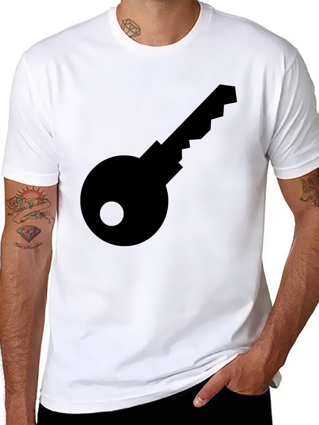 Key Graphic Black T-Shirt