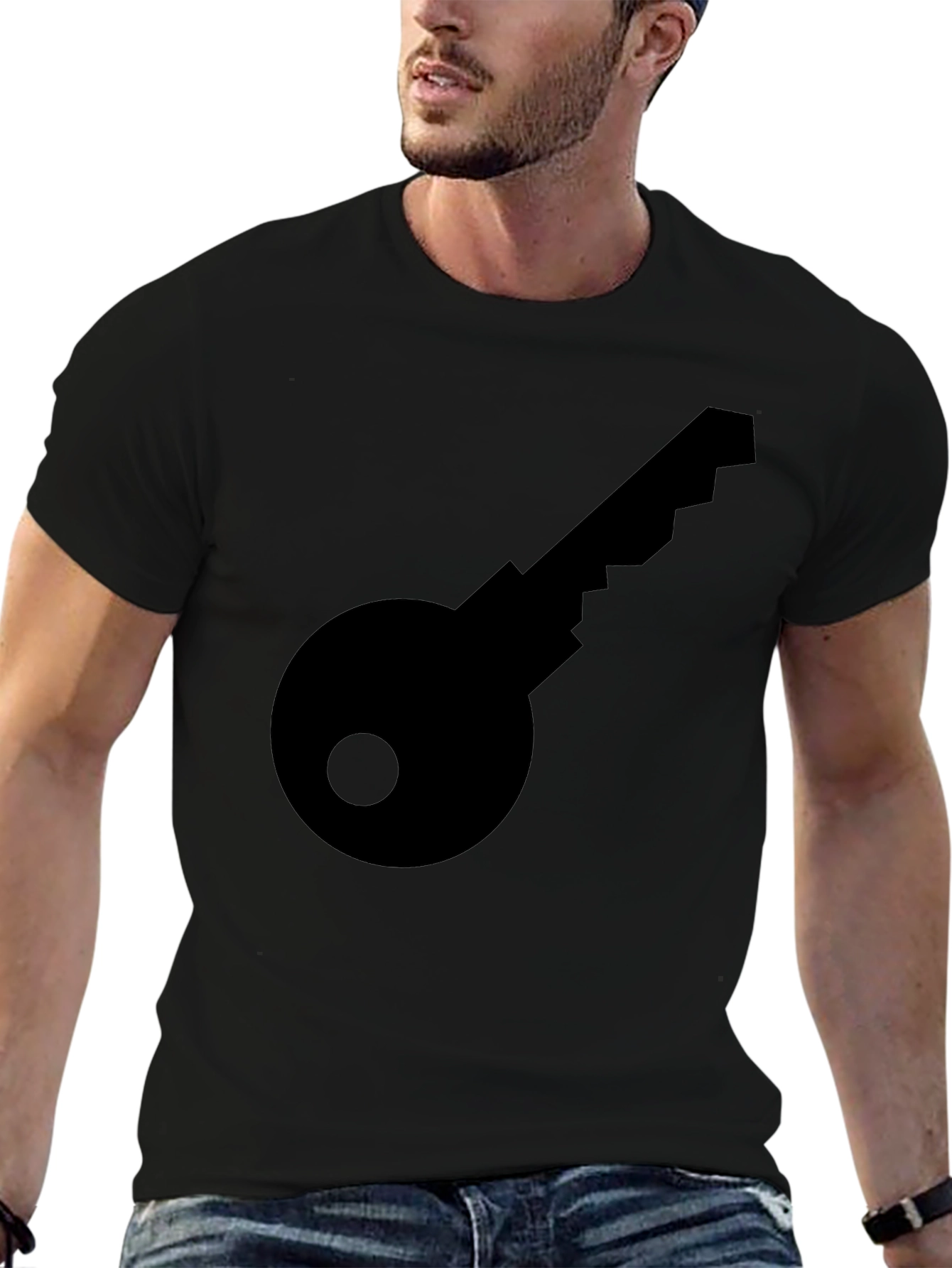 Key Graphic Black T-Shirt