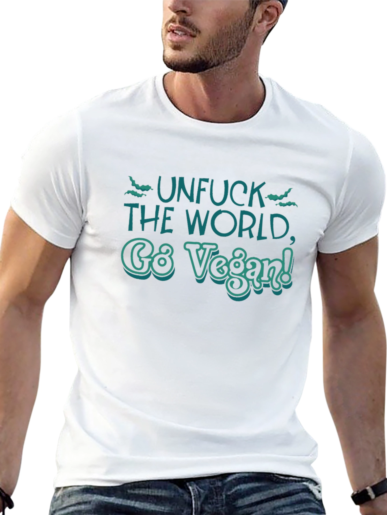 Unfuck the World Go Vegan Graphic Tee