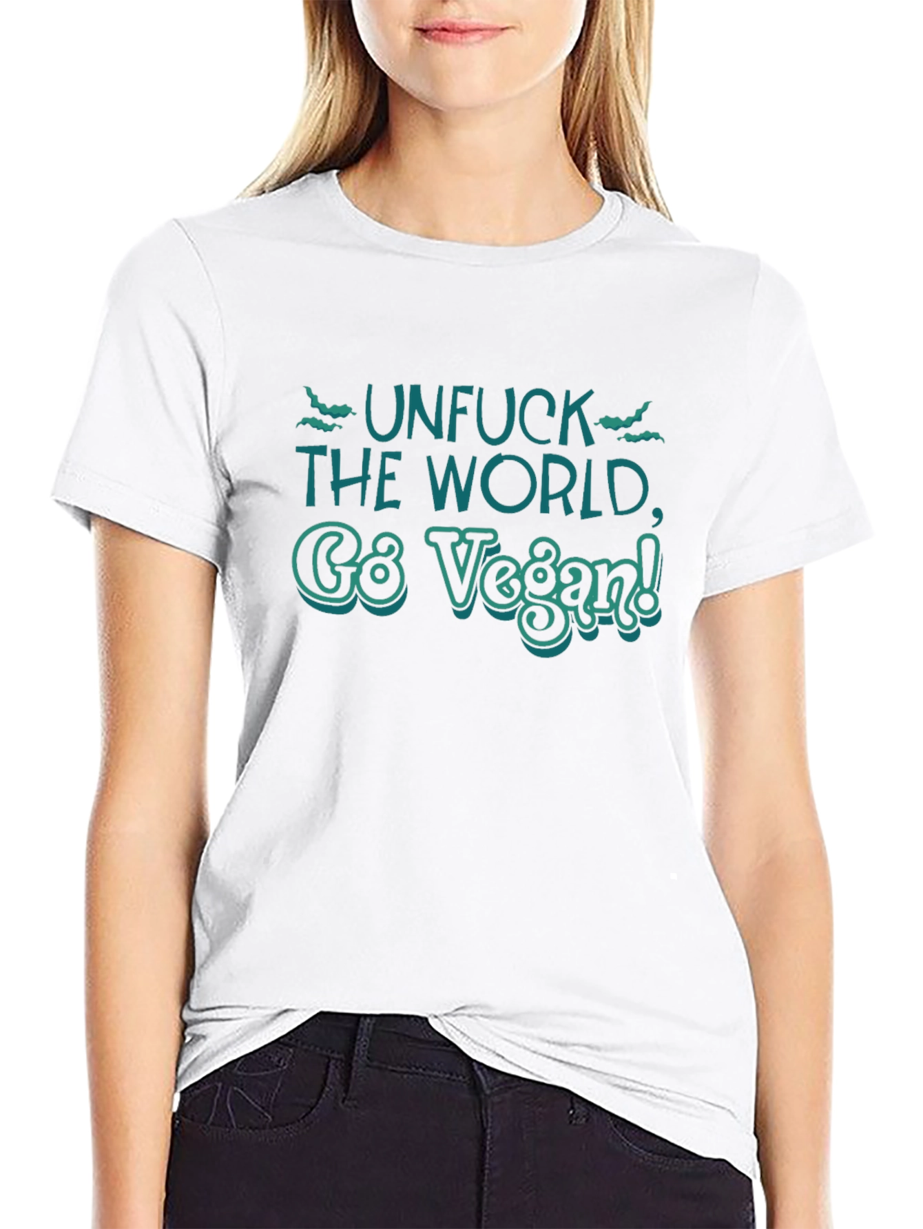 Unfuck the World Go Vegan Graphic Tee