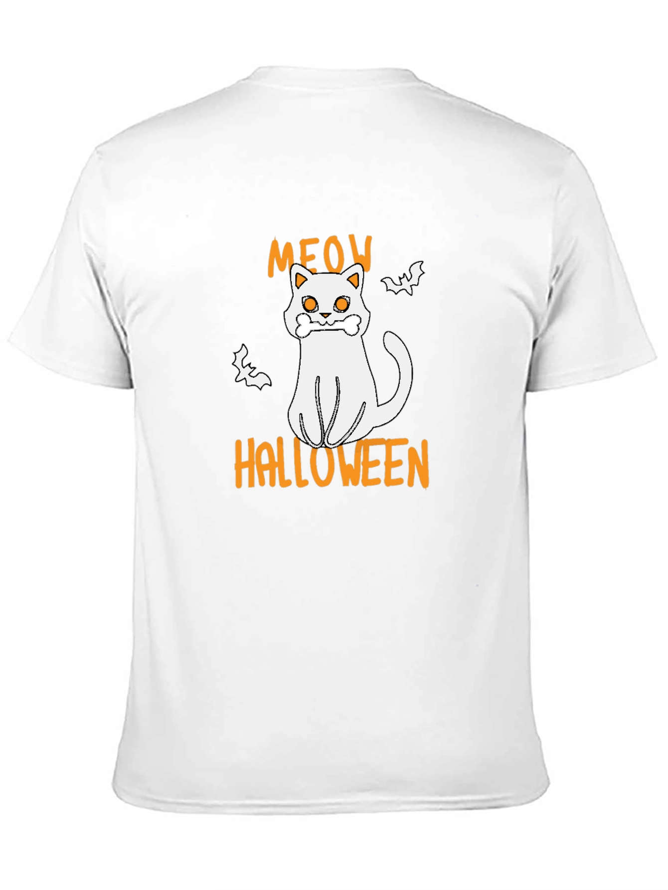 Meow Halloween Black T-Shirt