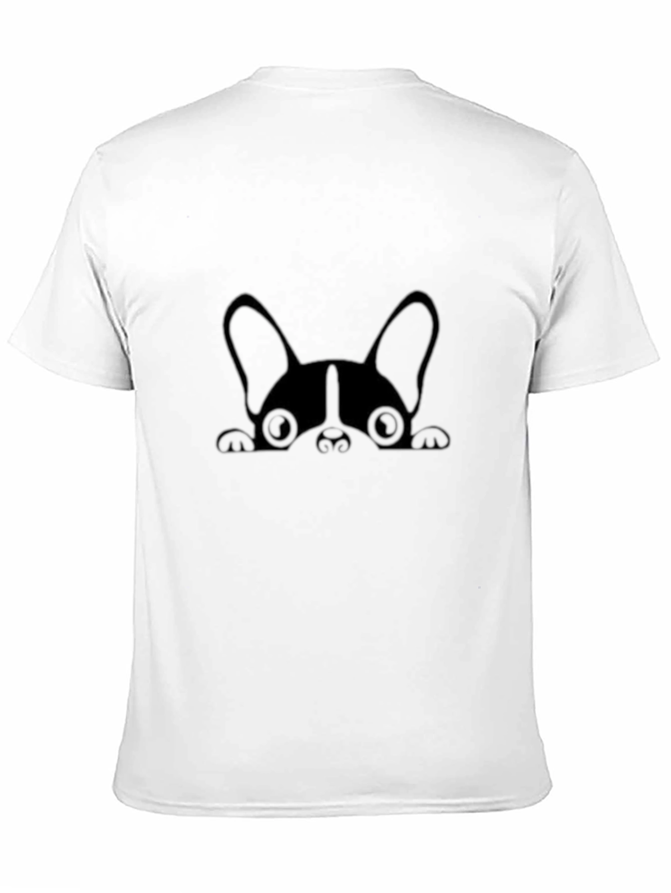 Cute Peek-A-Boo Dog Graphic Tee