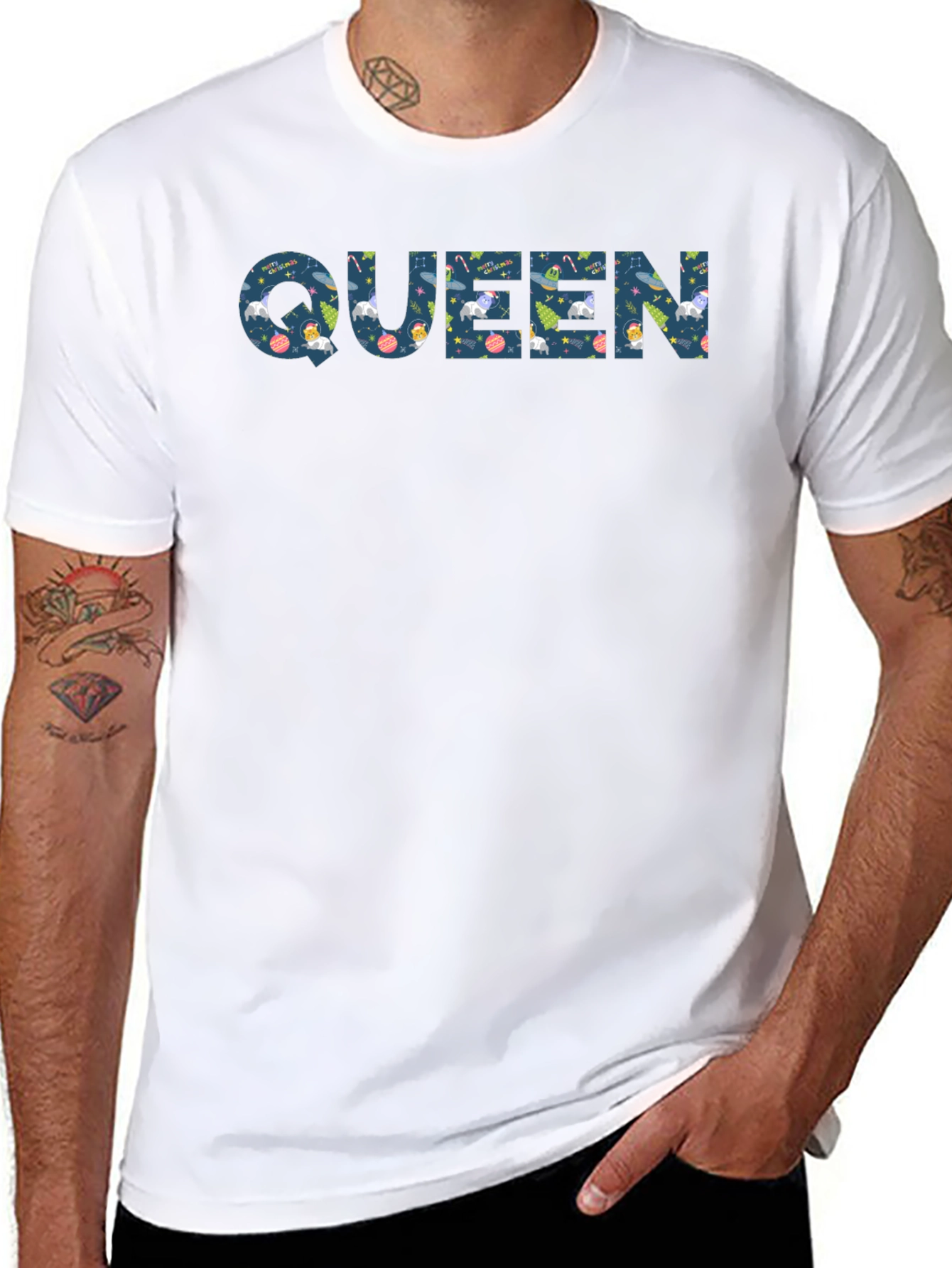 Queen Christmas T-Shirt - Holiday Festive Top