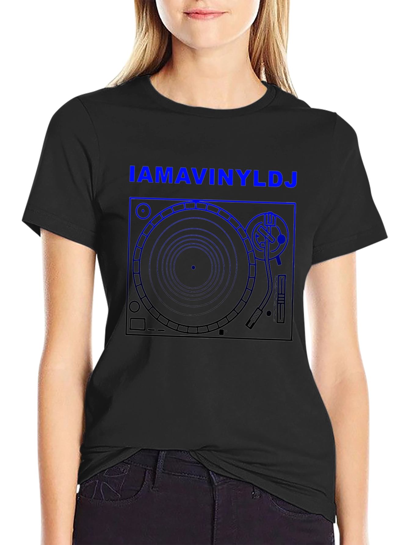 IAMAVINYLDJ T-Shirt - DJ Turntable Graphic Tee