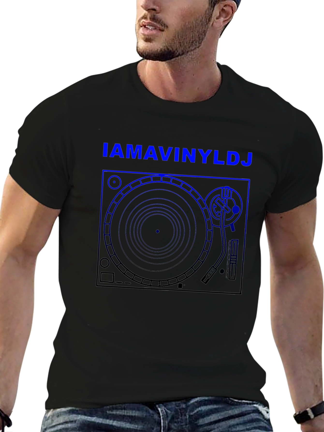 IAMAVINYLDJ T-Shirt - DJ Turntable Graphic Tee