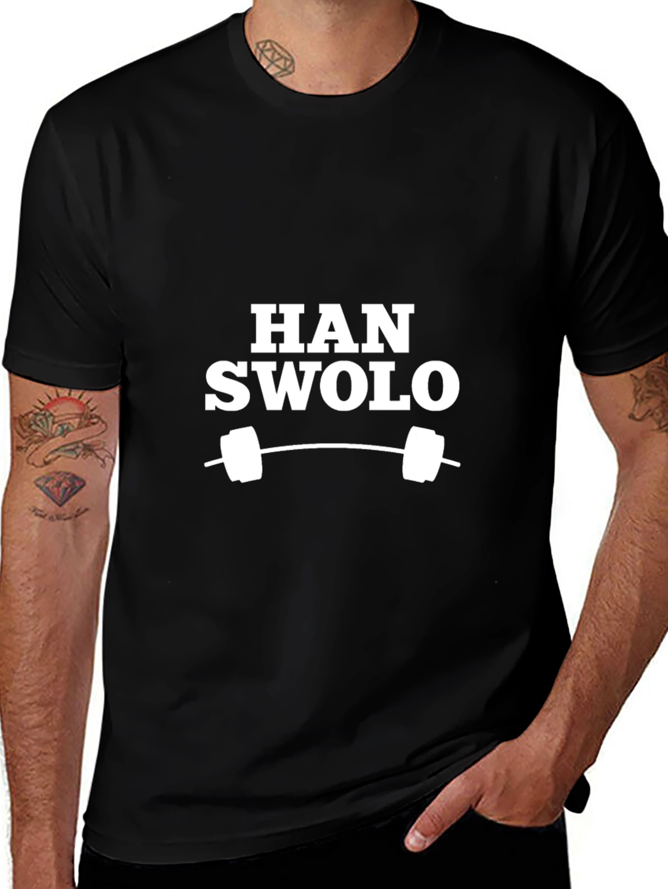 Han Swolo Funny Gym Workout T-Shirt