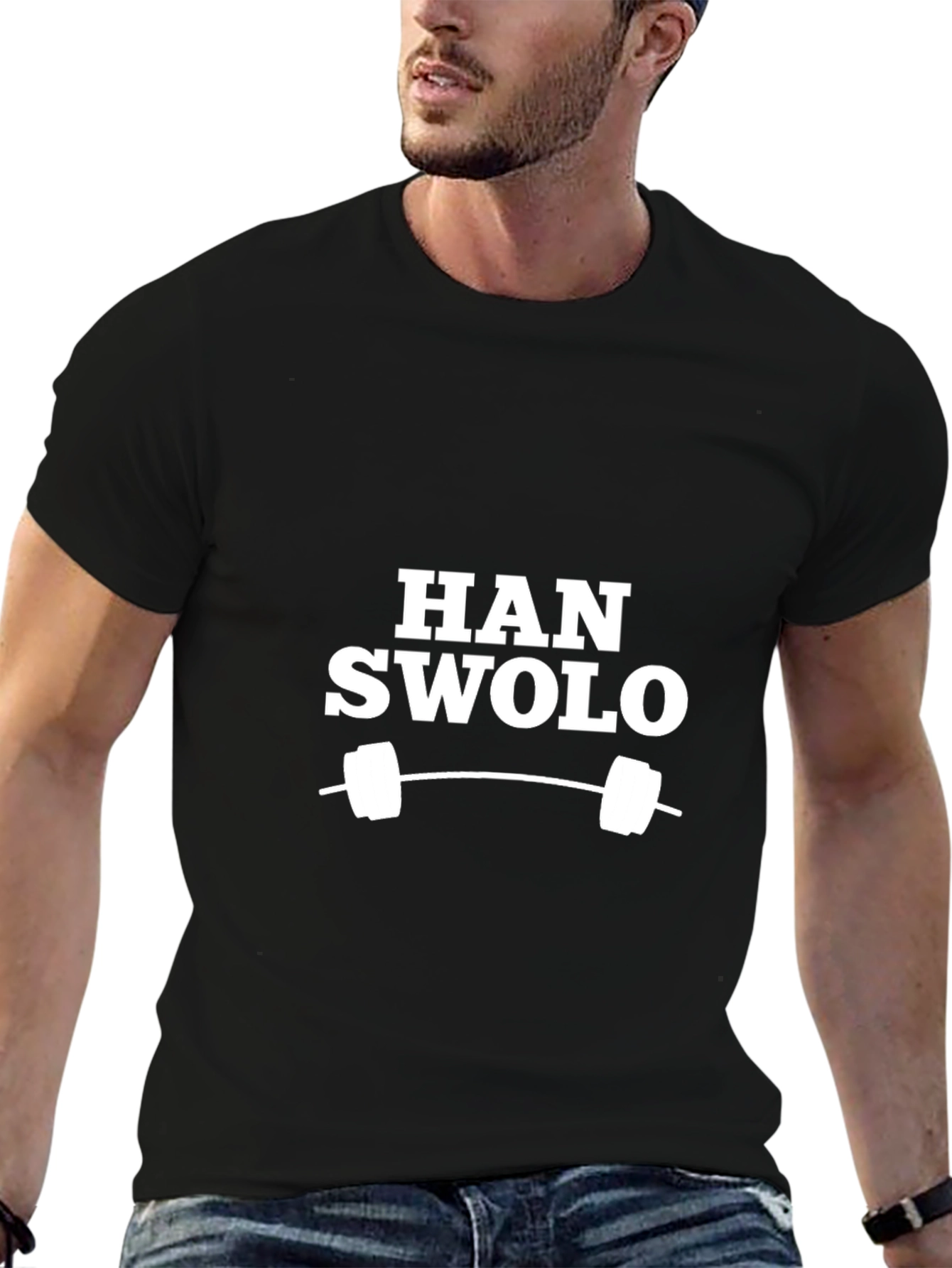 Han Swolo Funny Gym Workout T-Shirt
