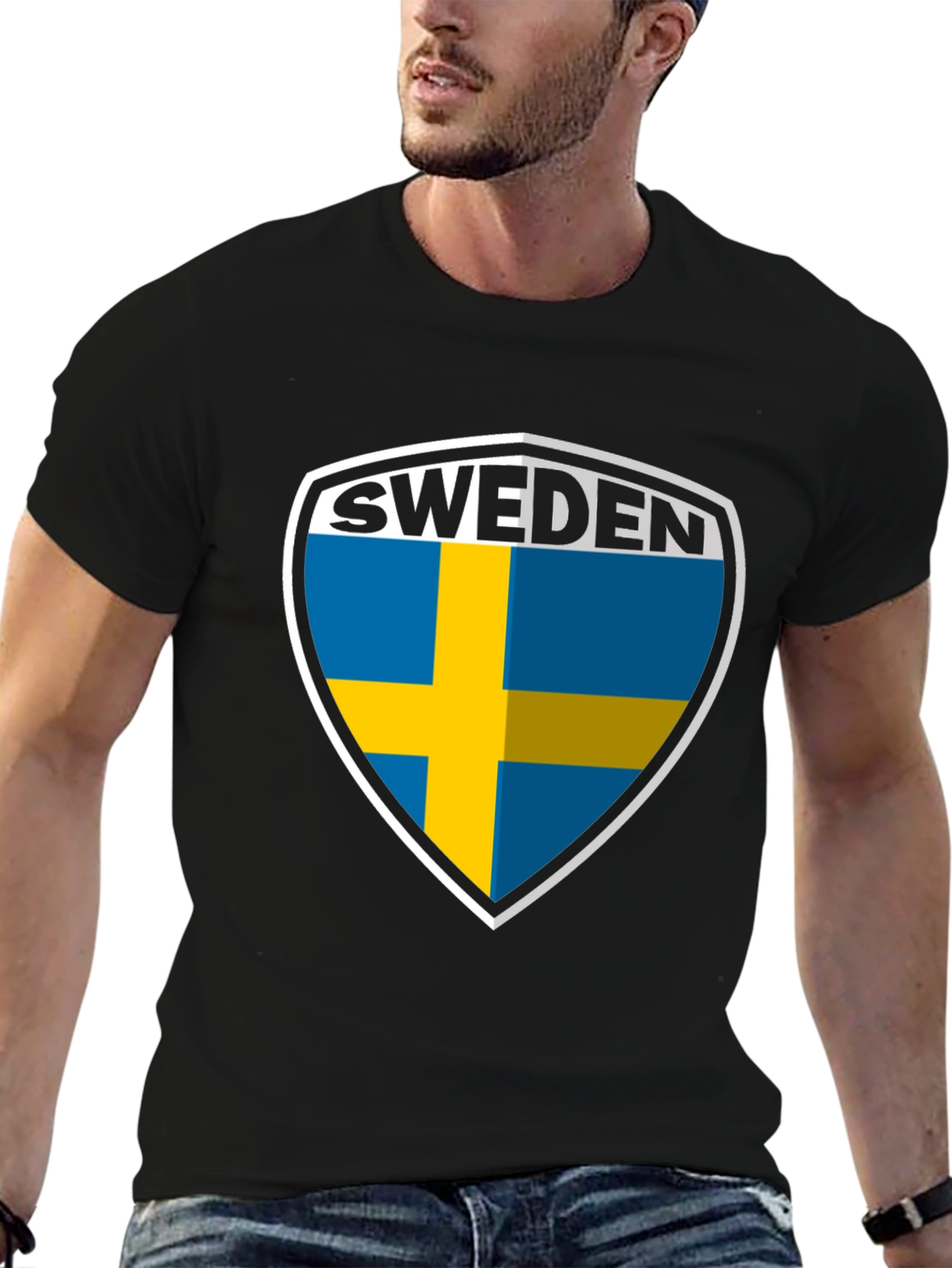 Sweden Flag Shield T-Shirt