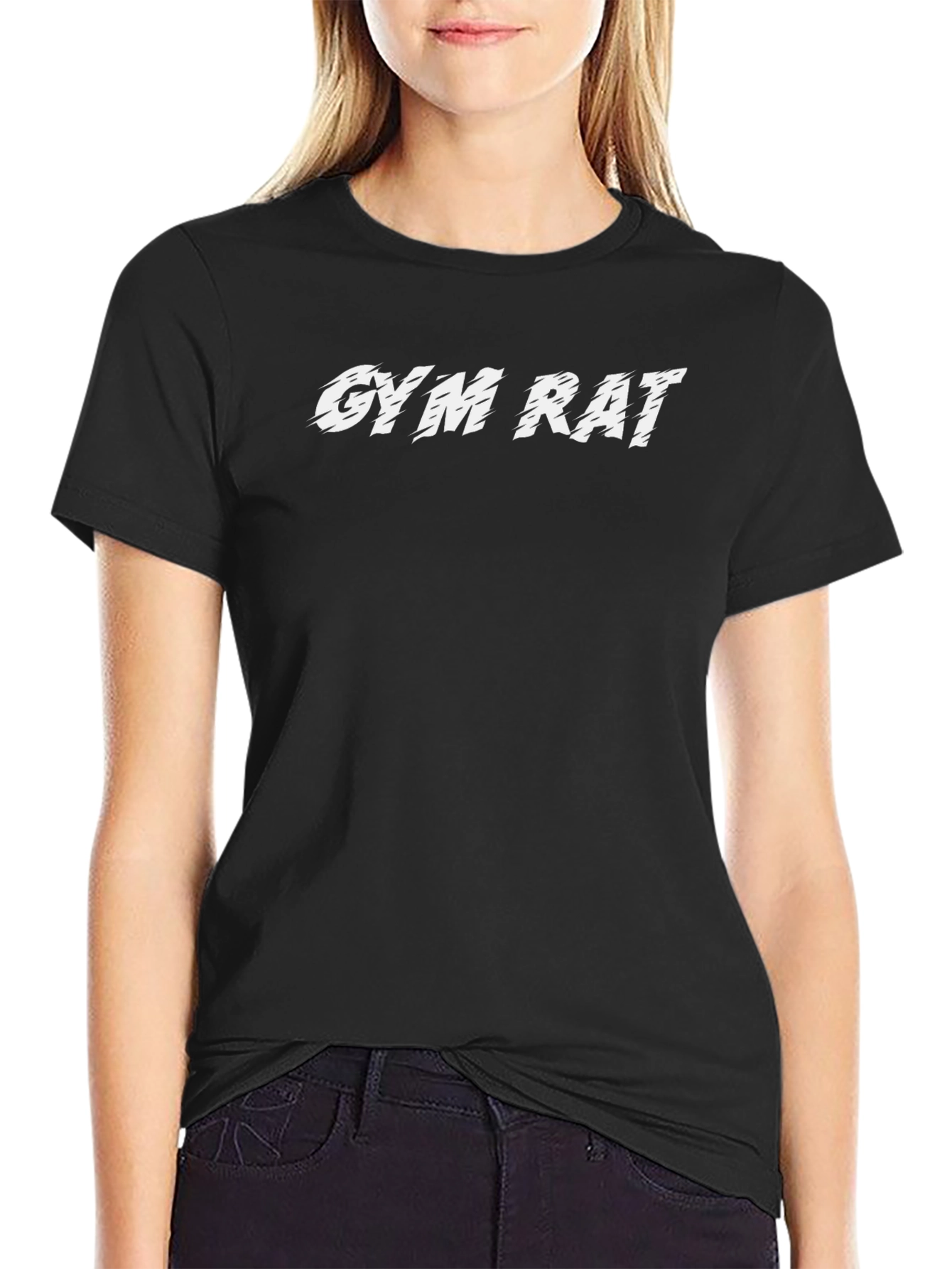 Gym Rat Graphic Tee - Black