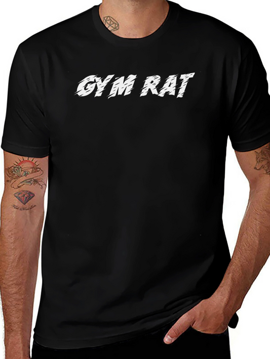 Gym Rat Graphic Tee - Black