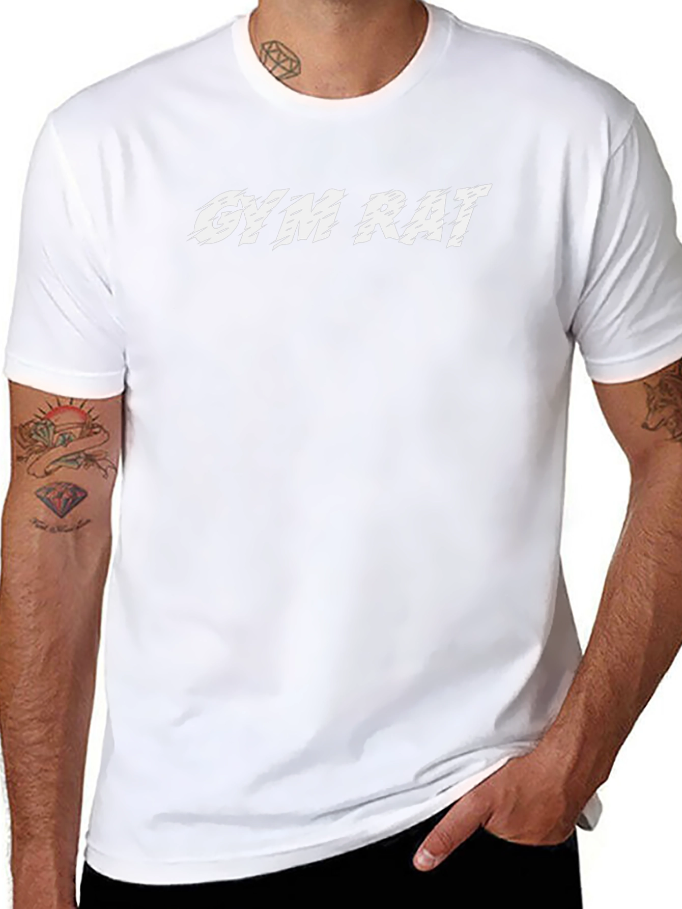 Gym Rat Graphic Tee - Black
