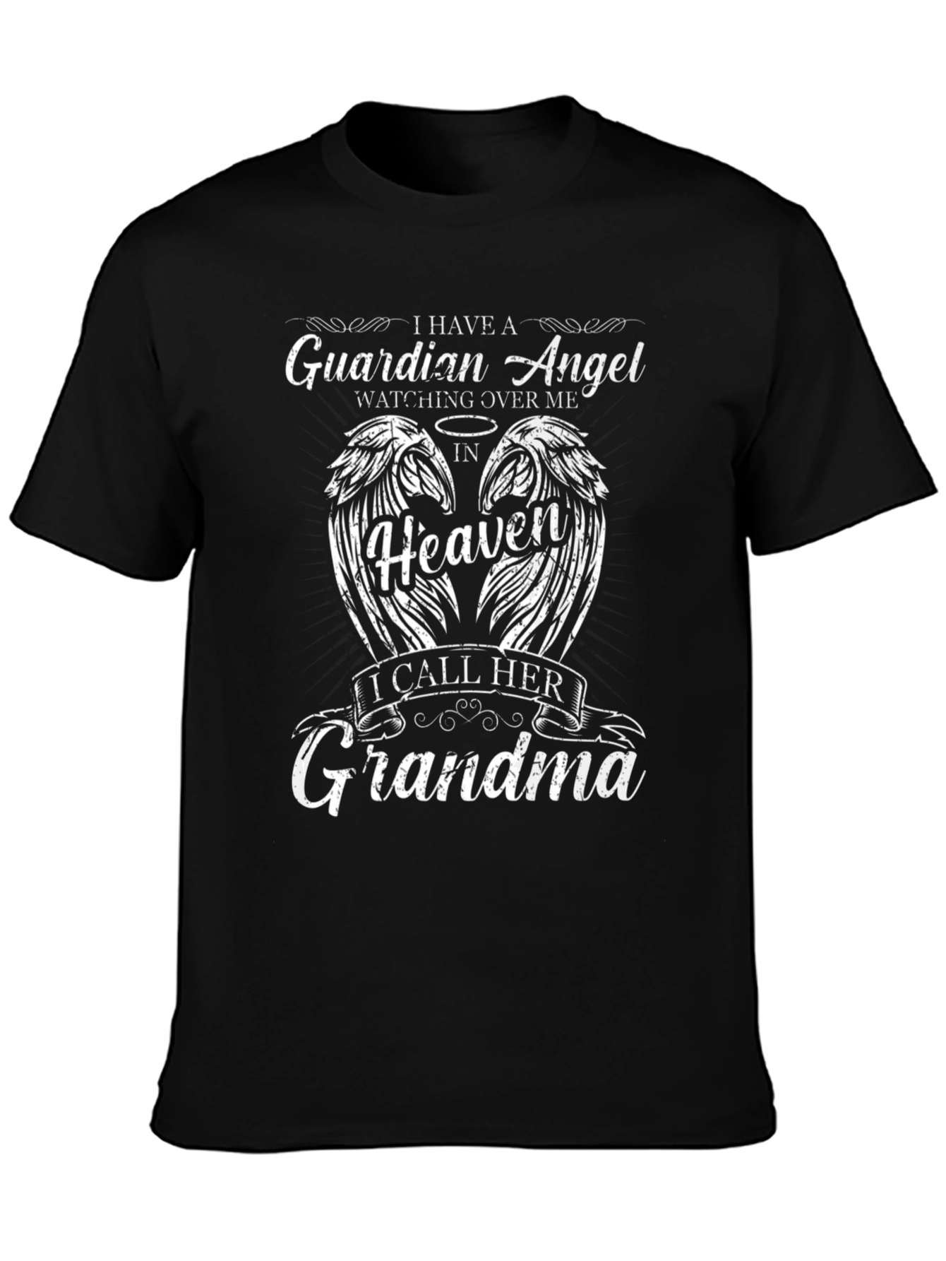 Grandma Guardian Angel Memorial T-Shirt