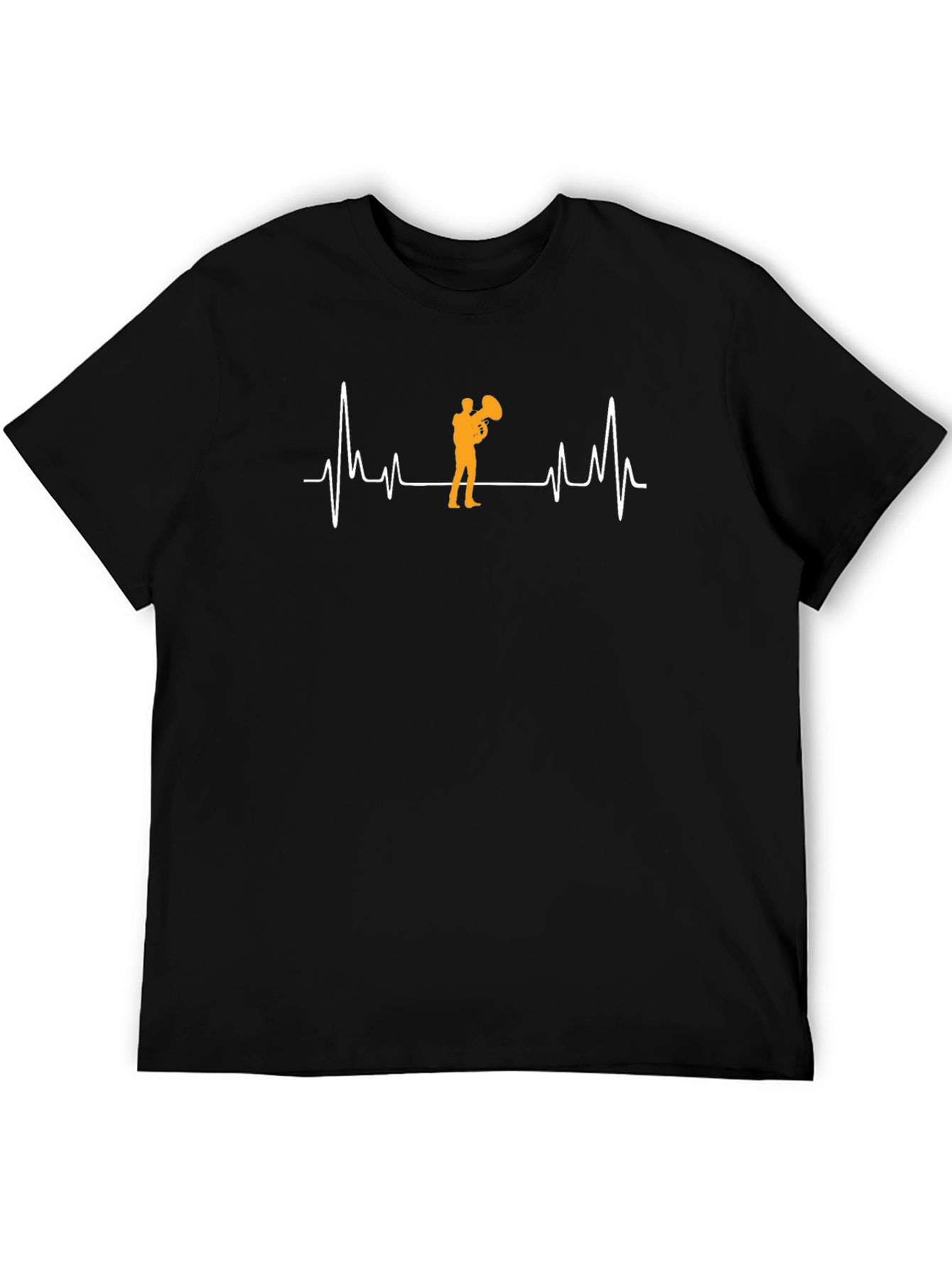 Tuba Heartbeat T-Shirt - Music Lover Tee