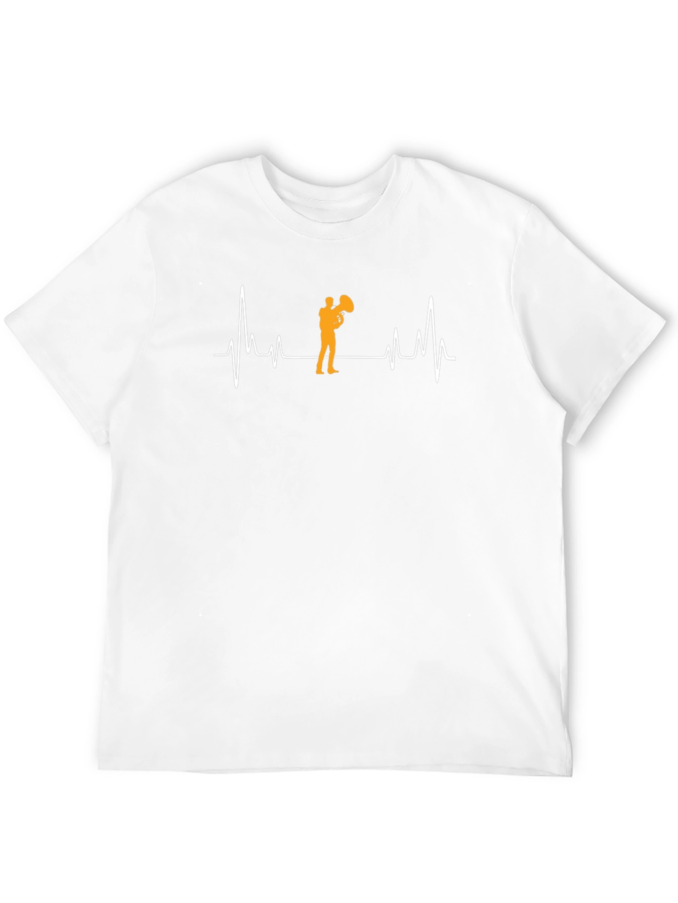 Tuba Heartbeat T-Shirt - Music Lover Tee
