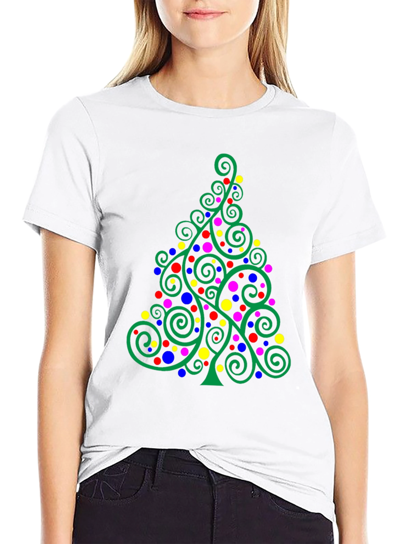 Festive Christmas Tree Graphic Tee