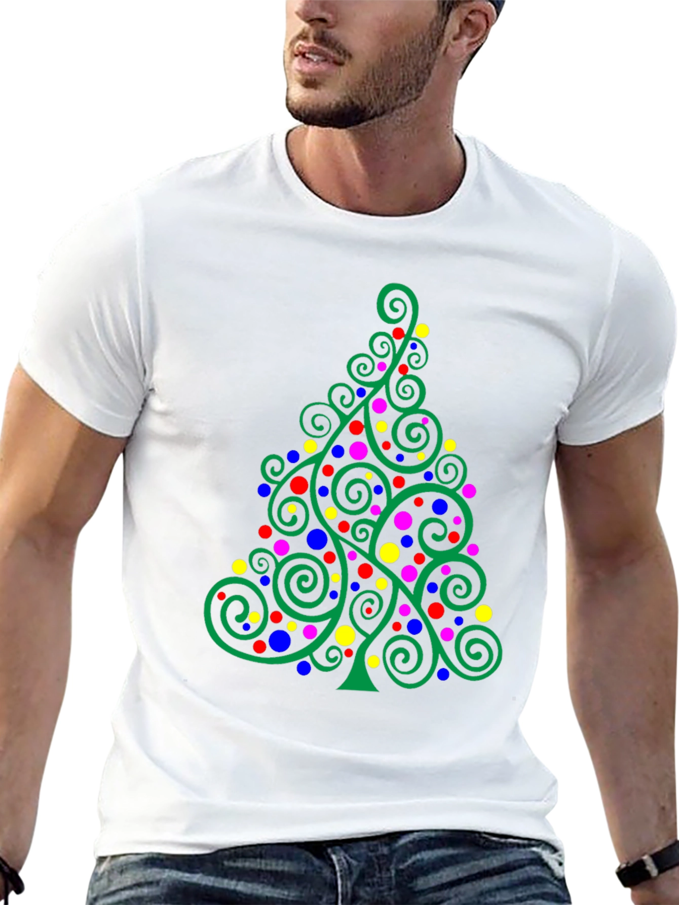 Festive Christmas Tree Graphic Tee