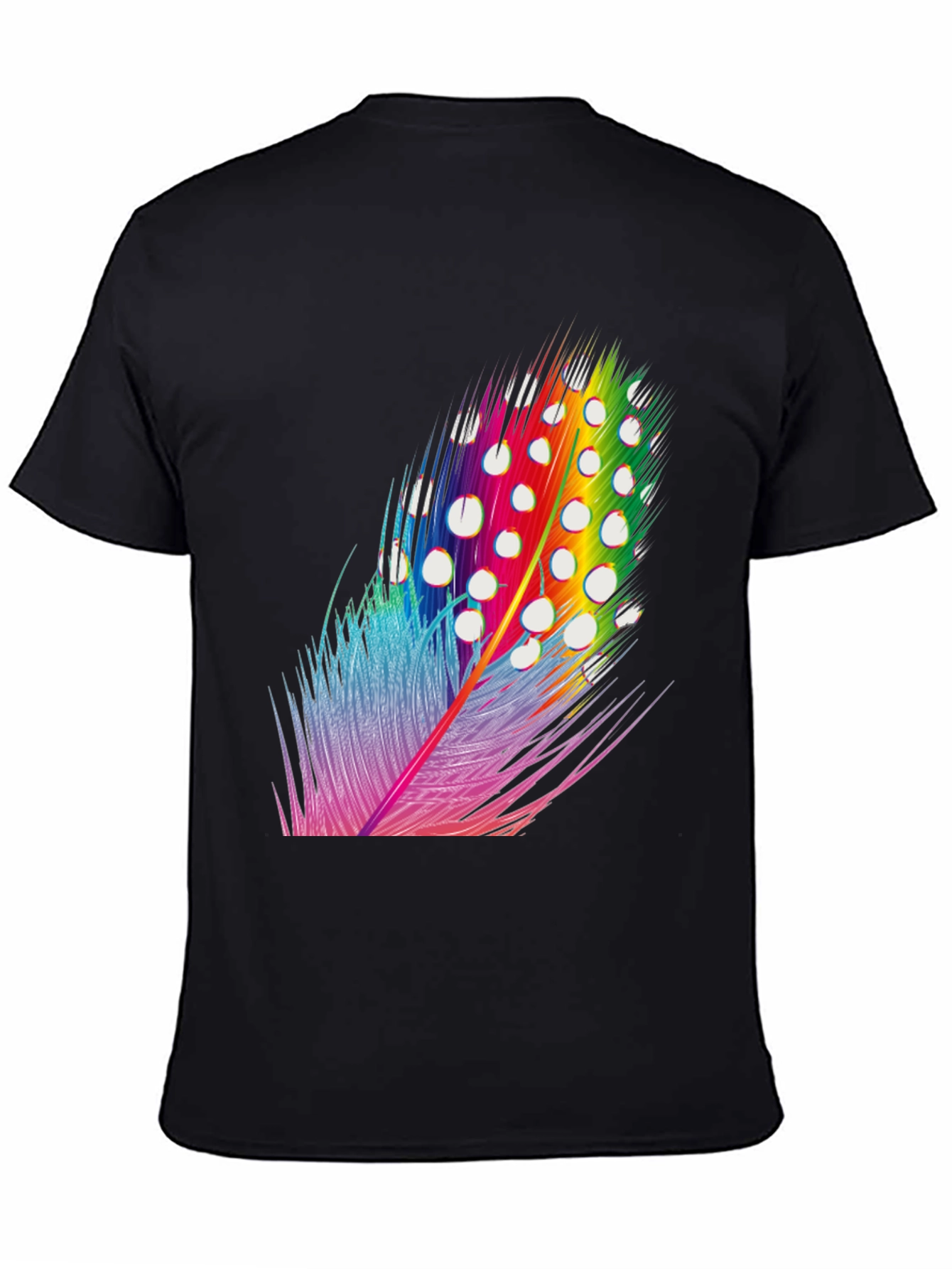 Colorful Feather Graphic Tee