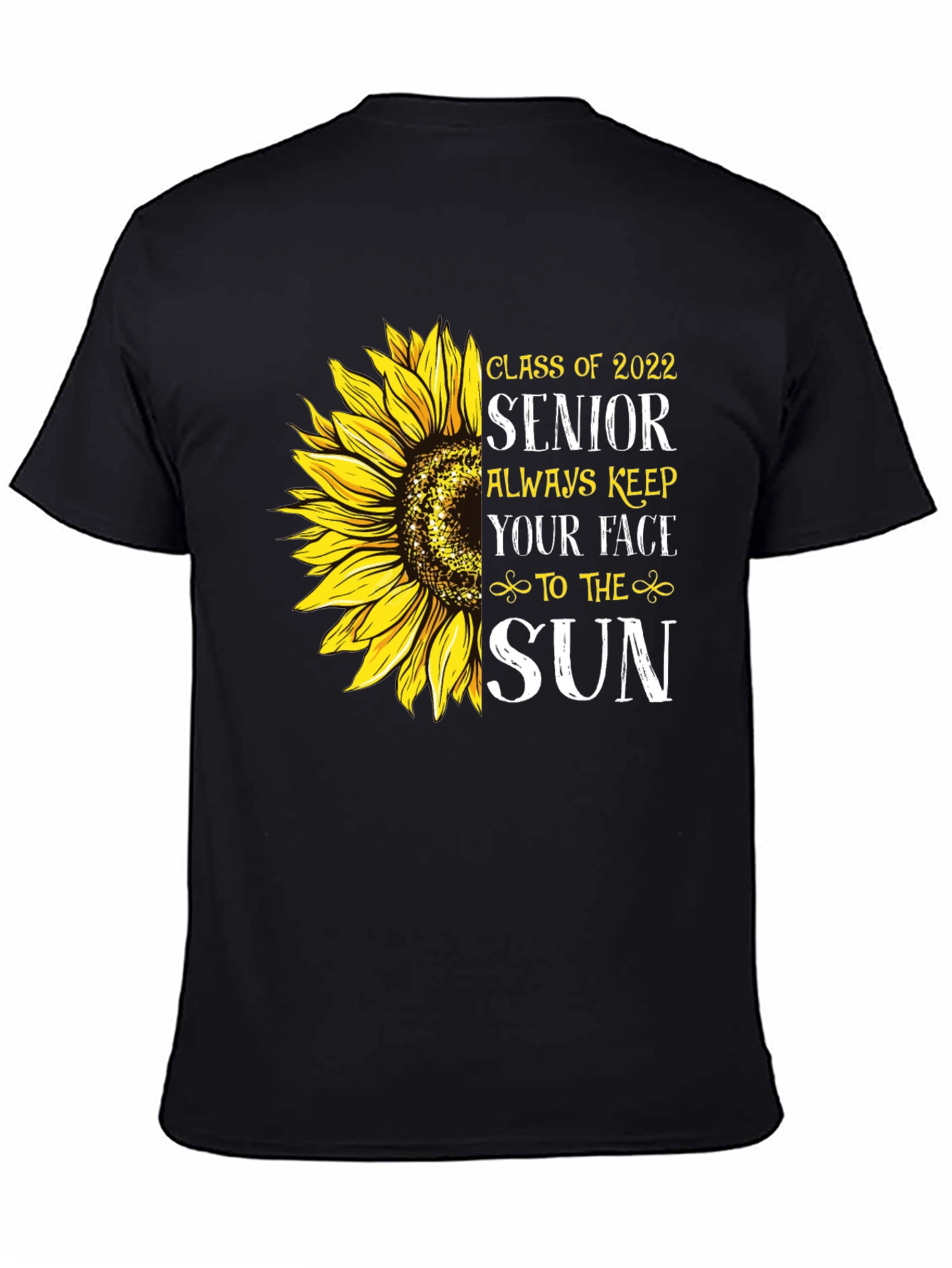 Senior 2022 Sunflower Graphic T-Shirt