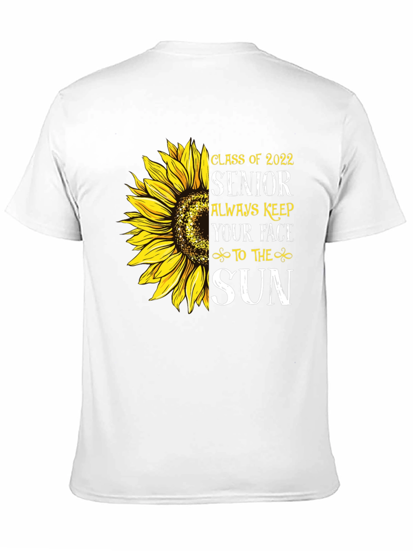 Senior 2022 Sunflower Graphic T-Shirt