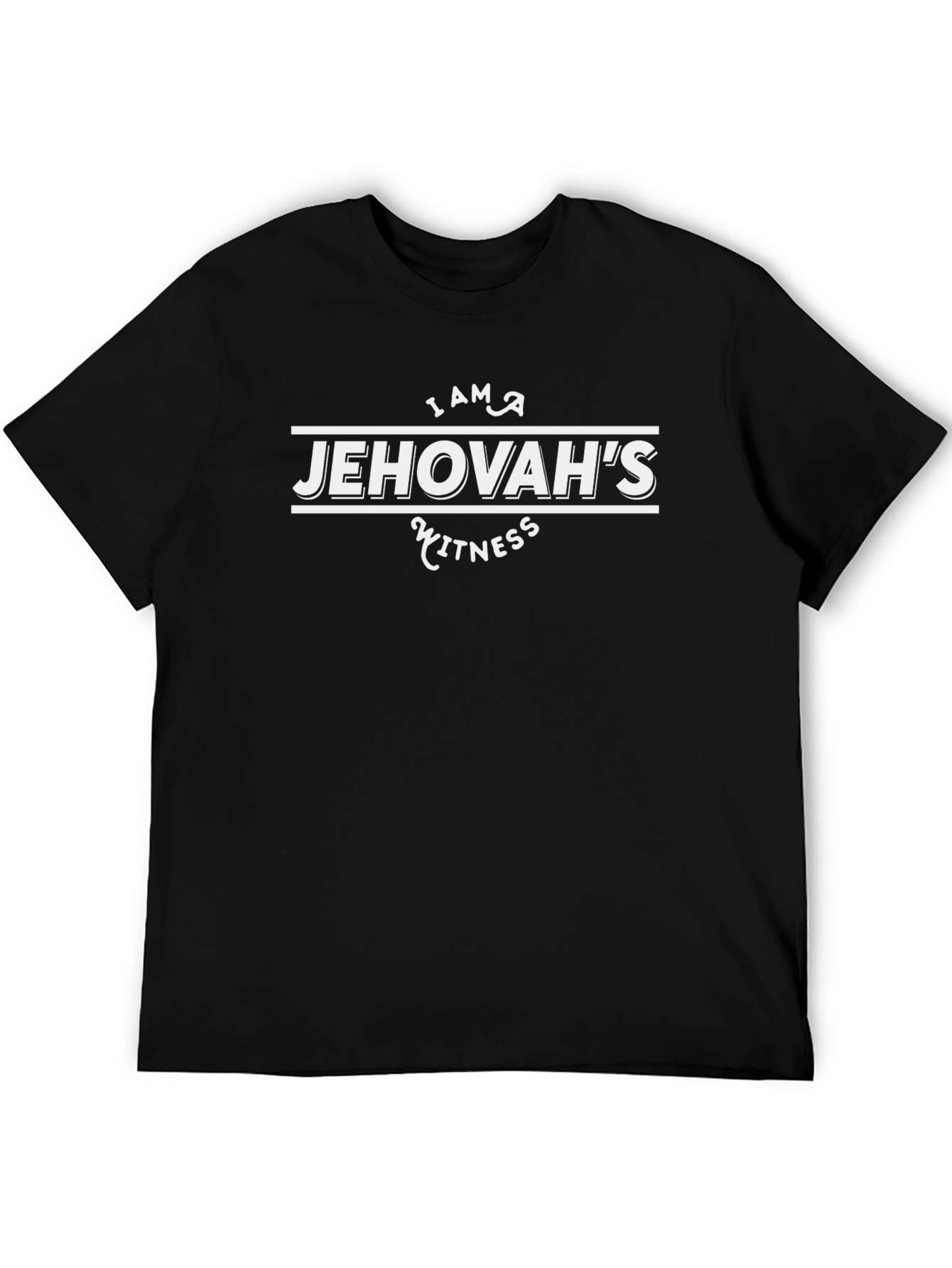 I am a Jehovahs Witness T-Shirt Religious Black Cotton