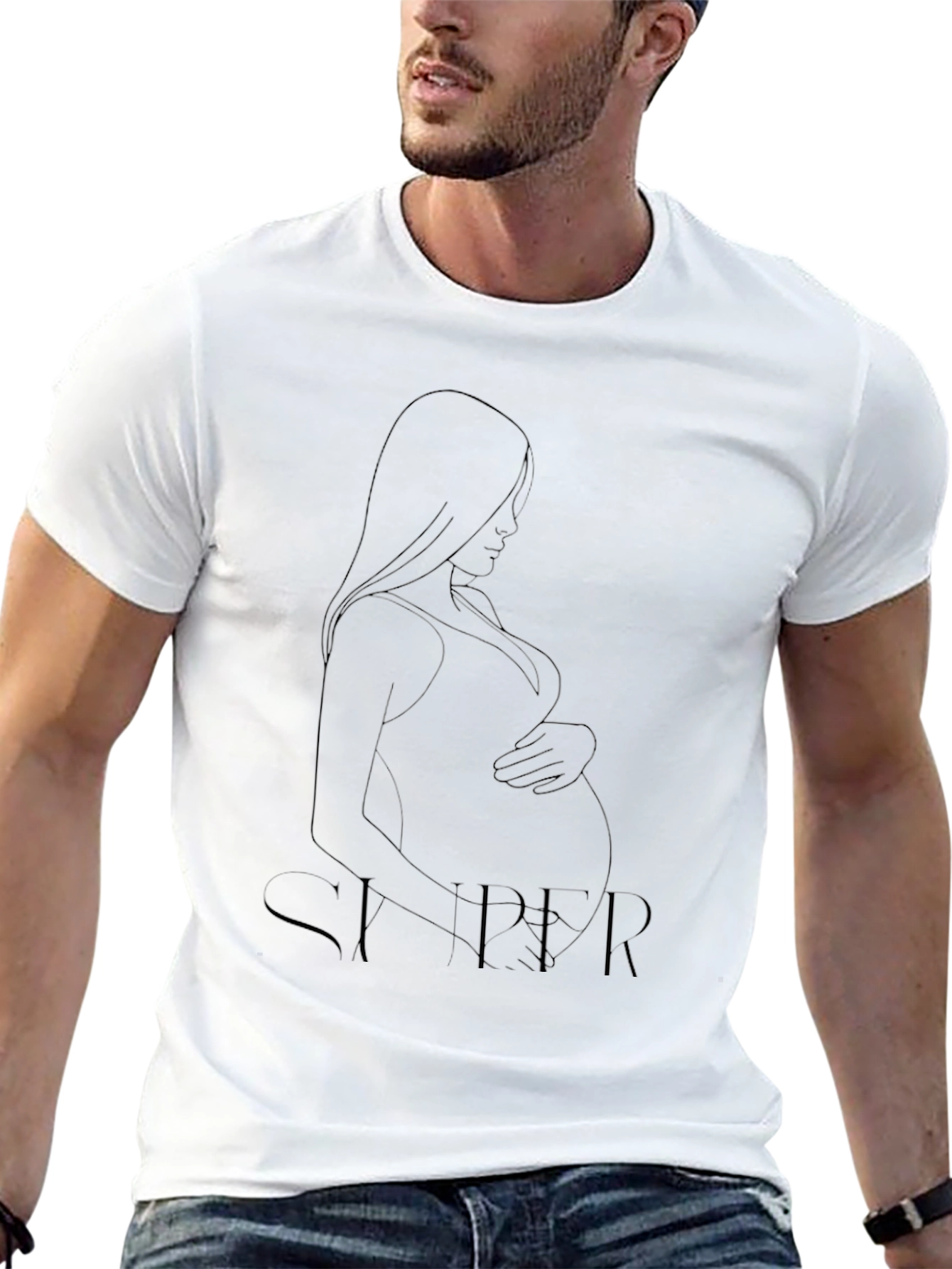 Mens Graphic Print Black T-Shirt