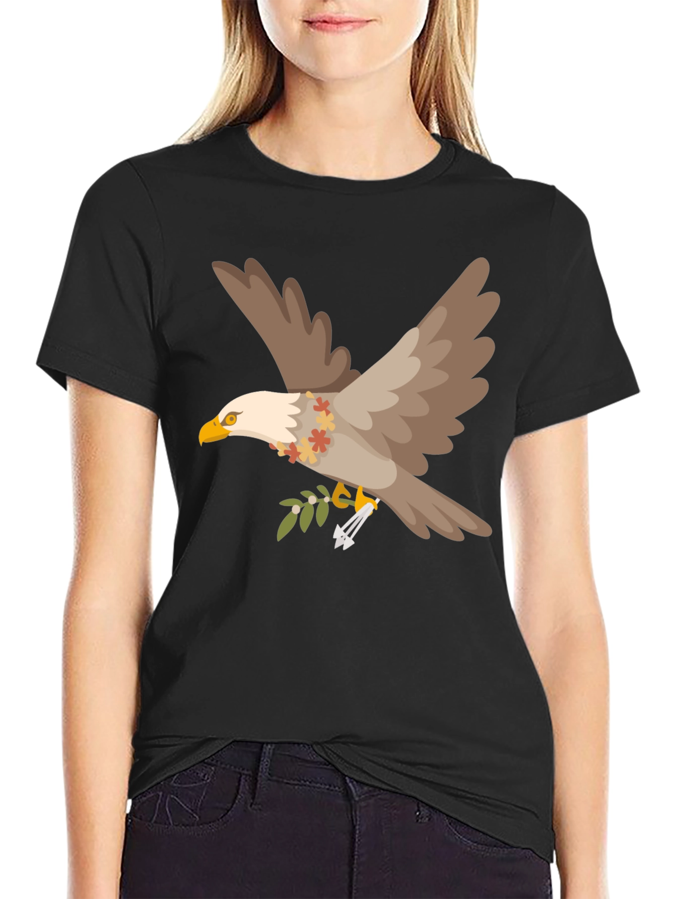 Eagle Graphic Tee - Mens Black T-Shirt