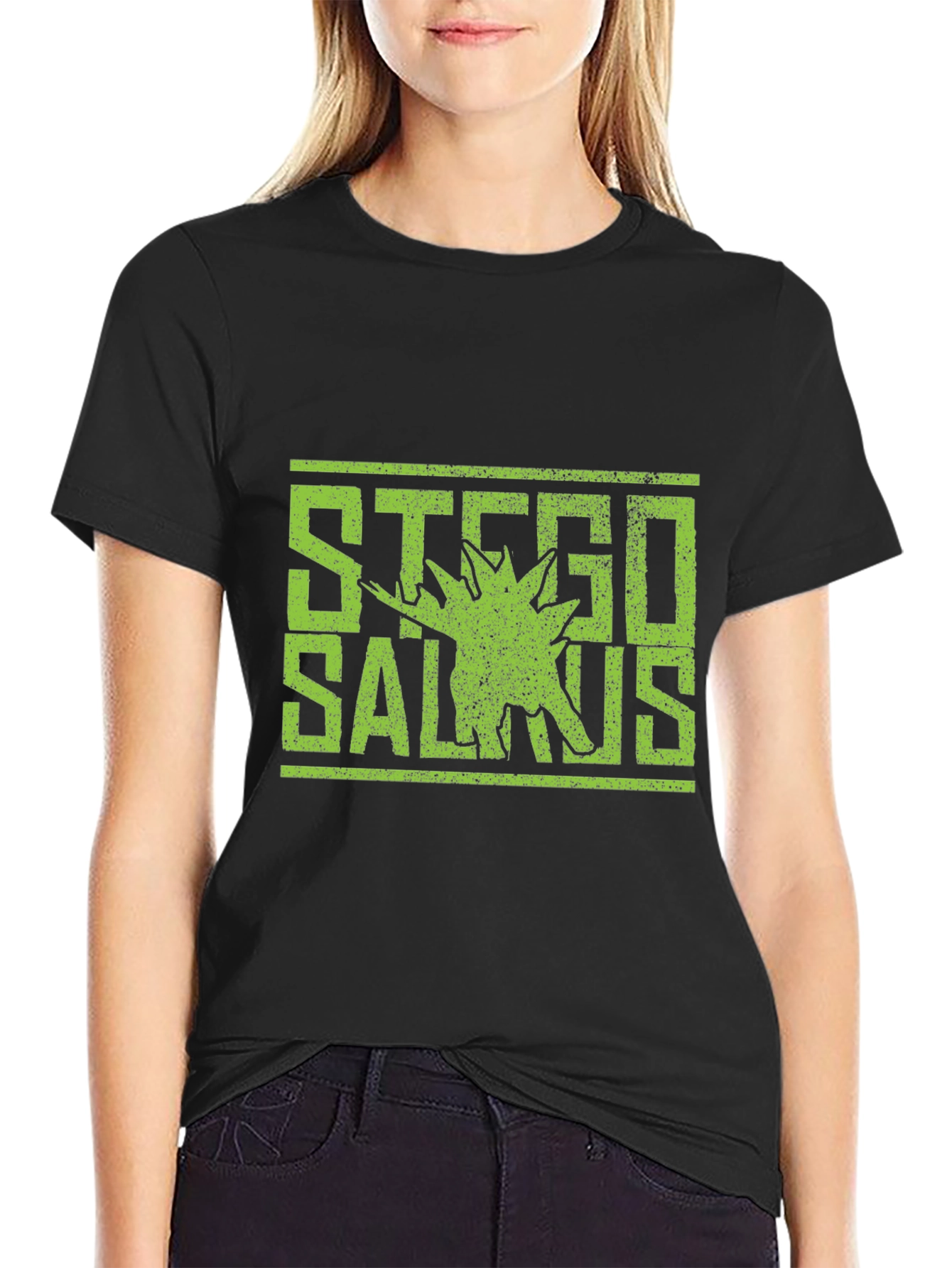 Stegosaurus Graphic Tee - Dinosaur Lovers T-Shirt