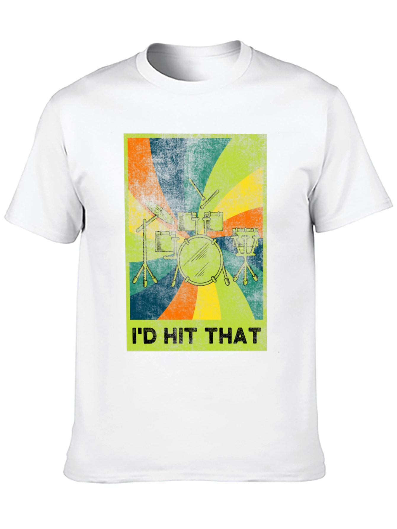 Id Hit That Drum Set Graphic Tee