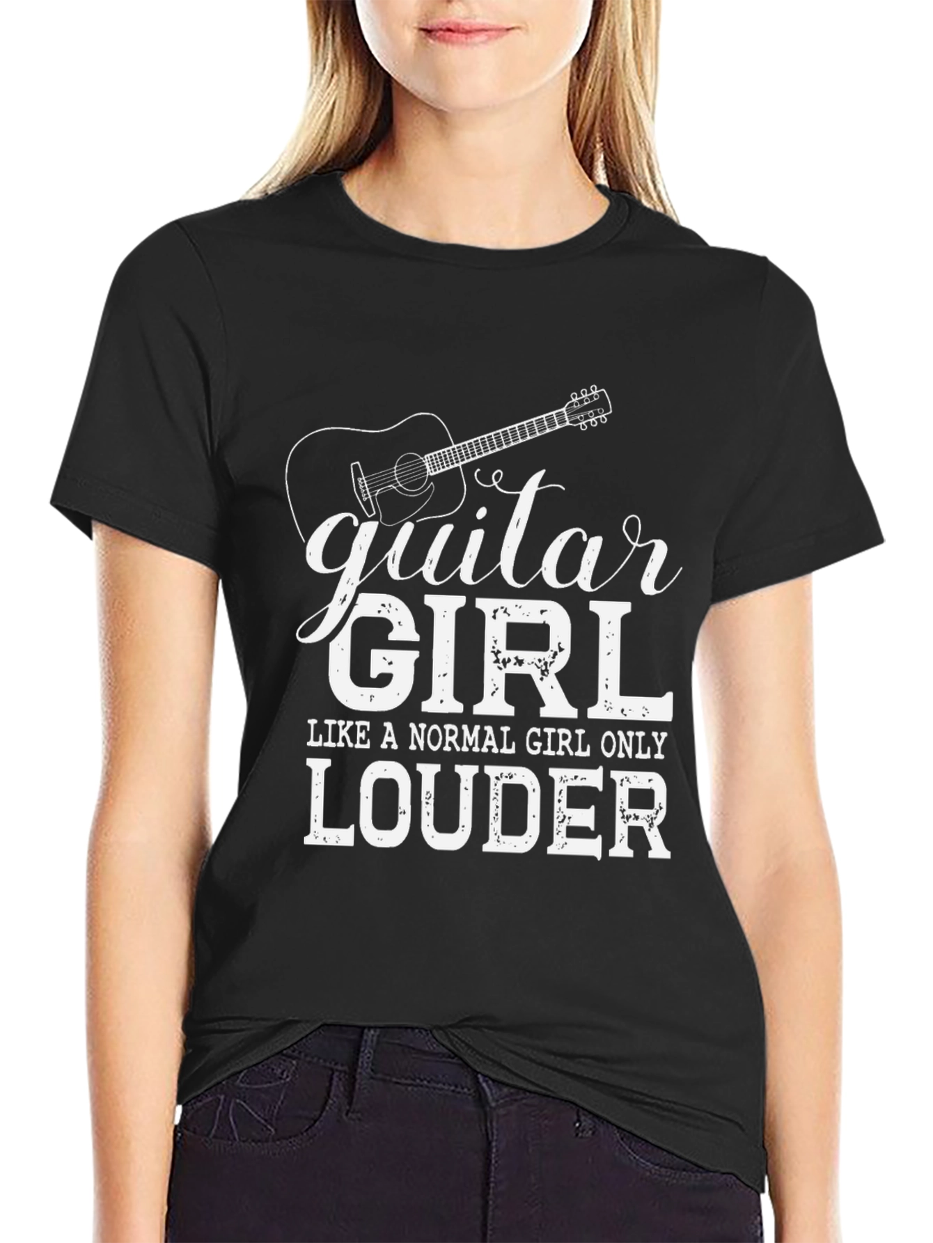 Guitar Girl T-Shirt - Loud & Proud Musician Tee