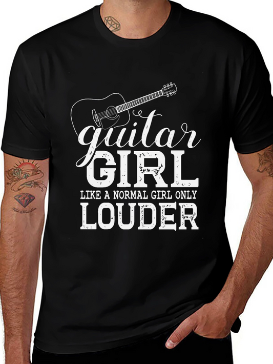 Guitar Girl T-Shirt - Loud & Proud Musician Tee