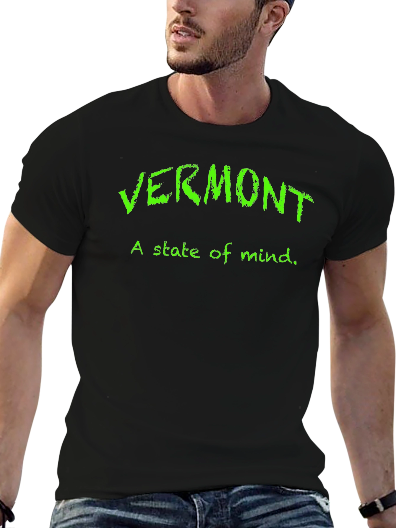 Vermont State of Mind Graphic Tee - Black