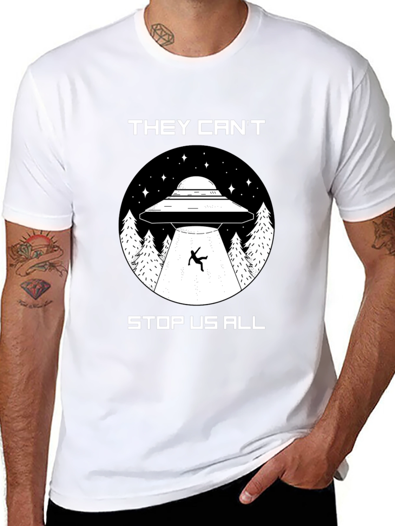 They Cant Stop Us All UFO T-Shirt