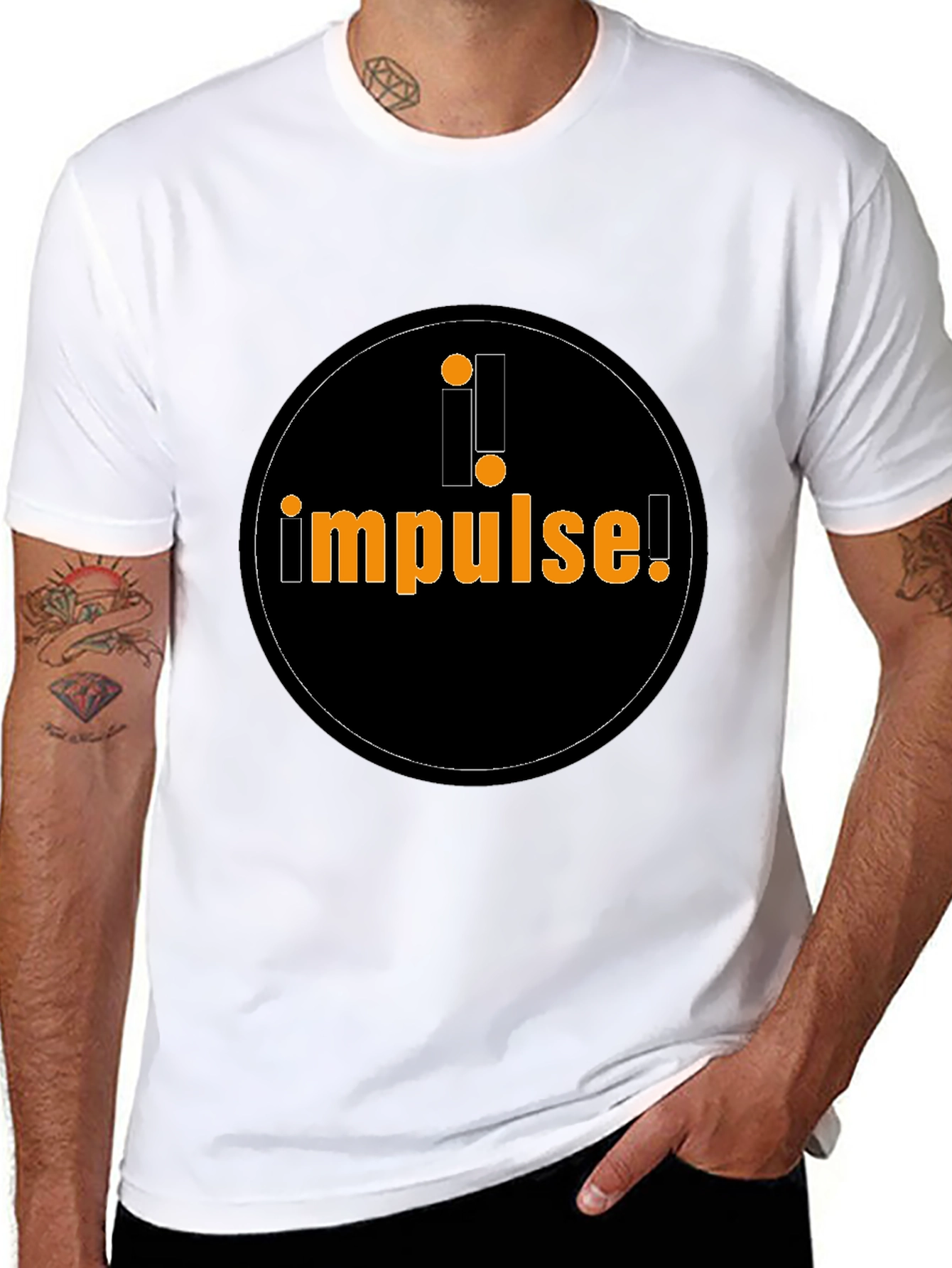 Impulse Graphic Tee - Black Cotton Casual Shirt
