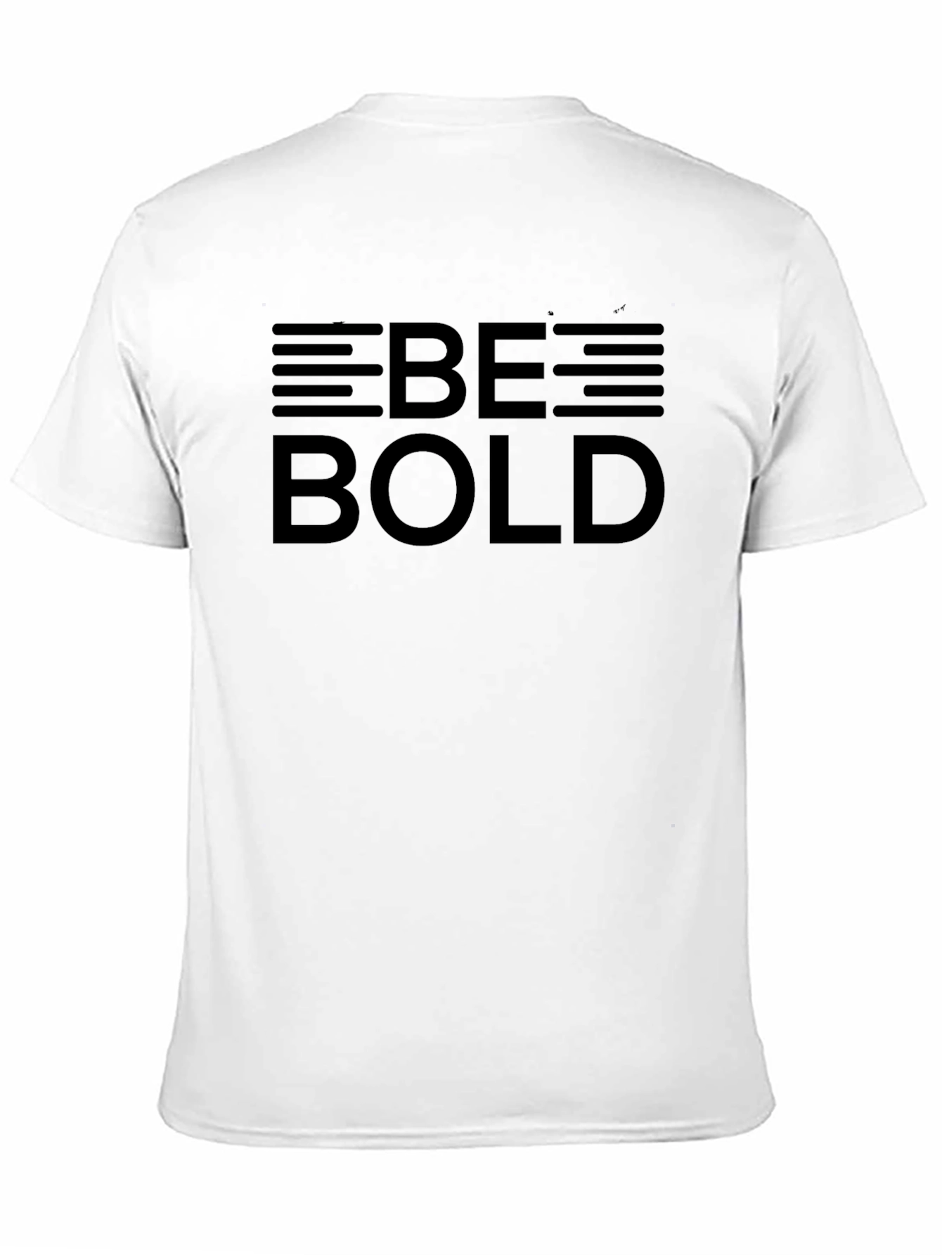 Be Bold Graphic Tee - Black Cotton T-Shirt