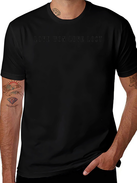 Love Won Love Lost Black Graphic Tee