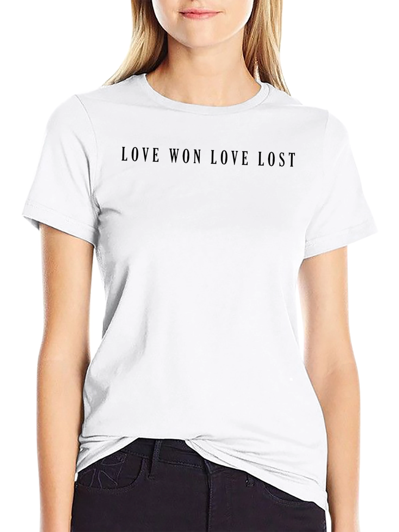 Love Won Love Lost Black Graphic Tee