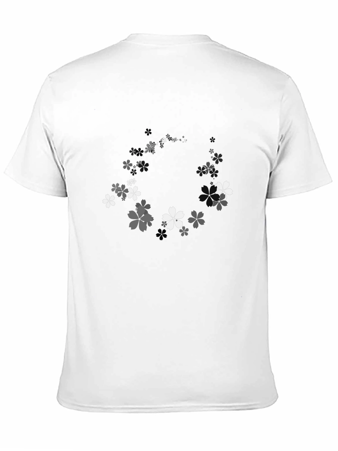 Cherry Blossom Graphic Black T-Shirt
