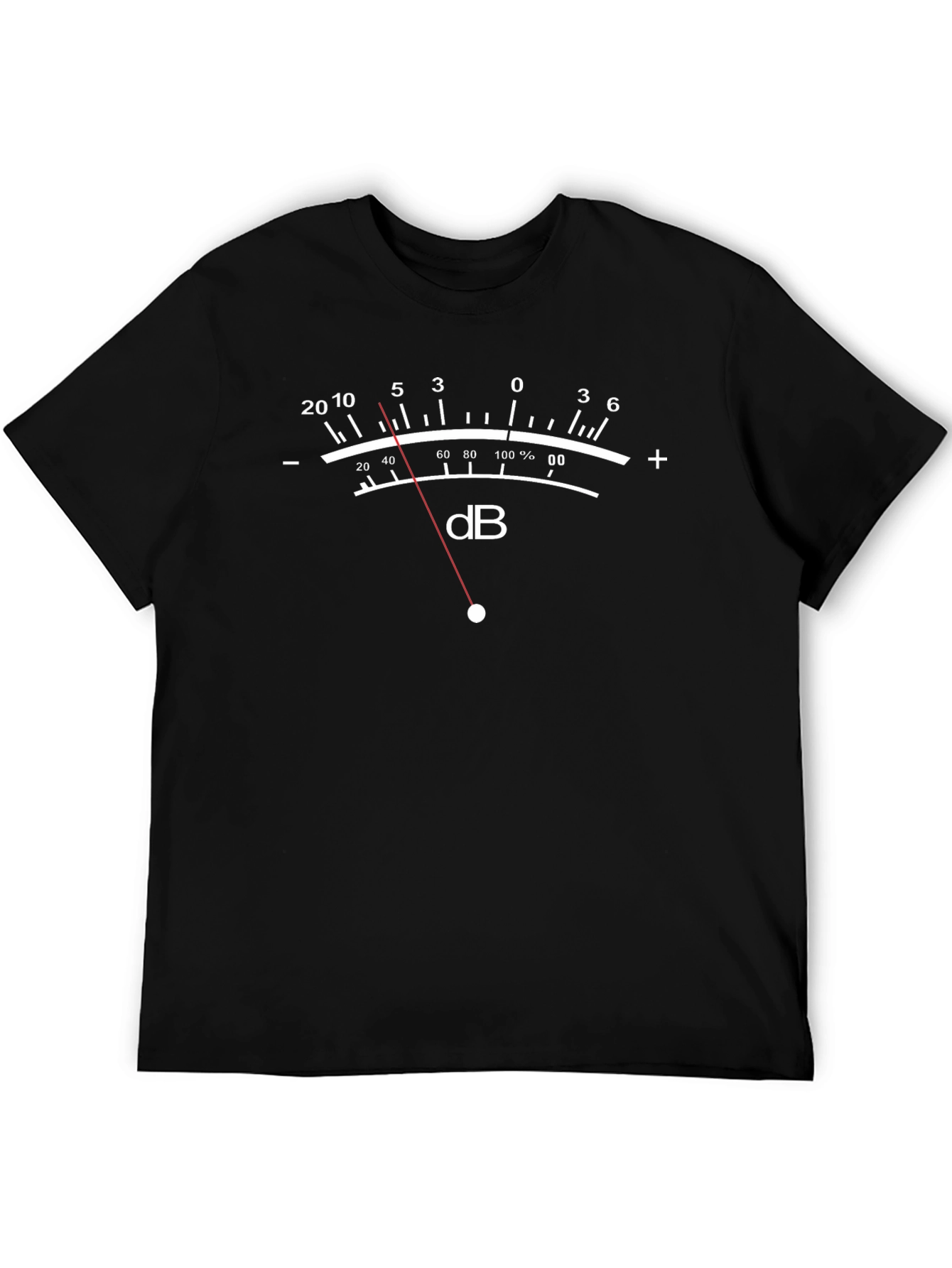 dB Meter Graphic T-Shirt - Black Music Lover Tee